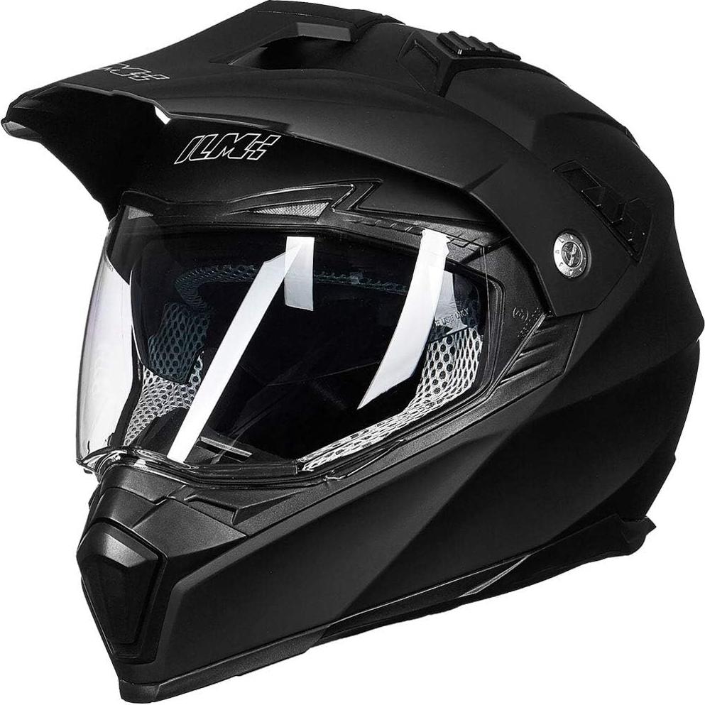 Casco ILM 606V Doble Deporte Motocross Verde 55-64 CM