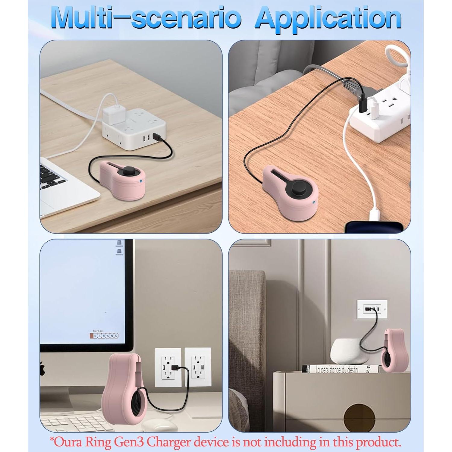 Cubierta Protectora de Silicona WADVCU para Cargador Oura Ring Gen3