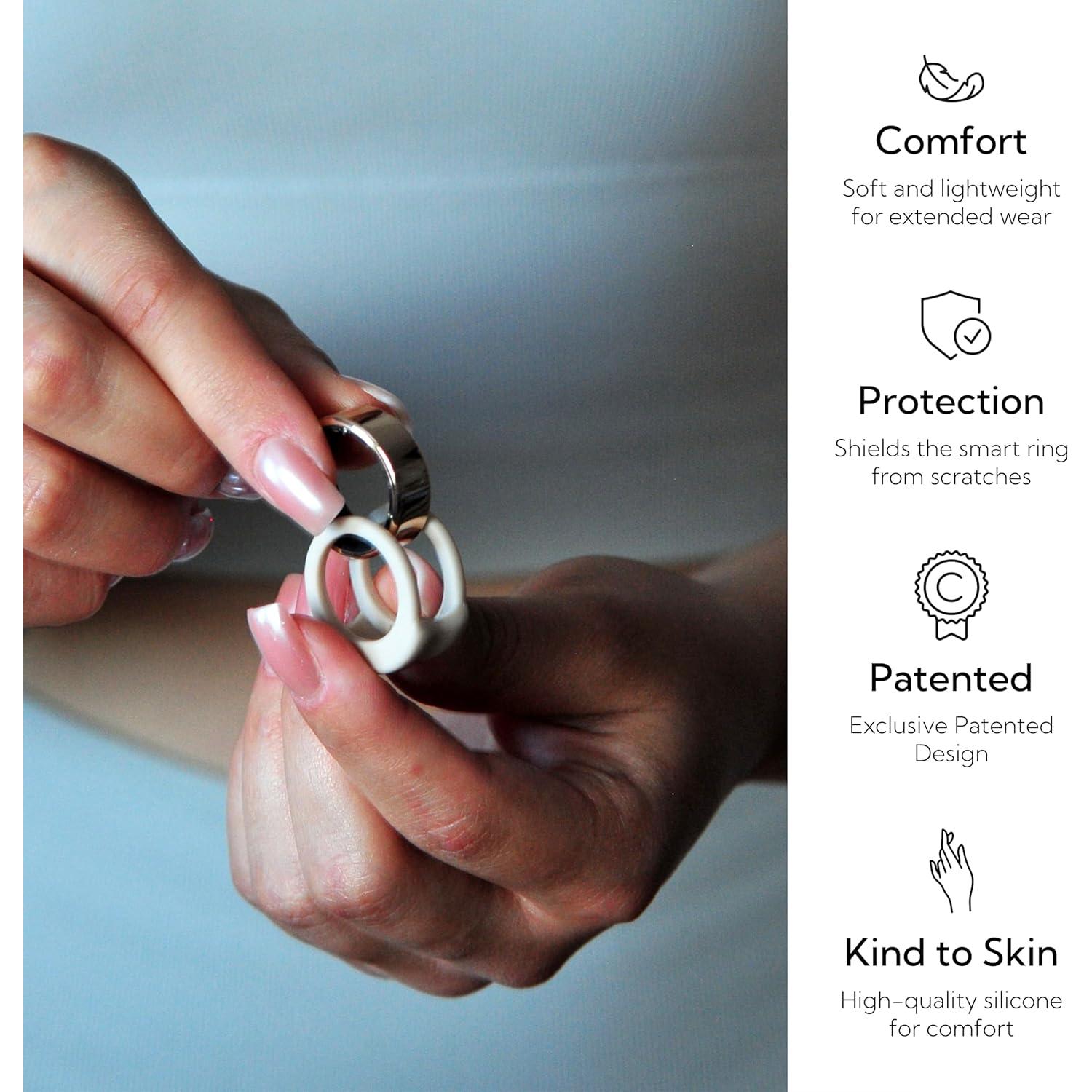 Protector de Anillo Inteligente Rinfit - Silicona Nude Talla 8