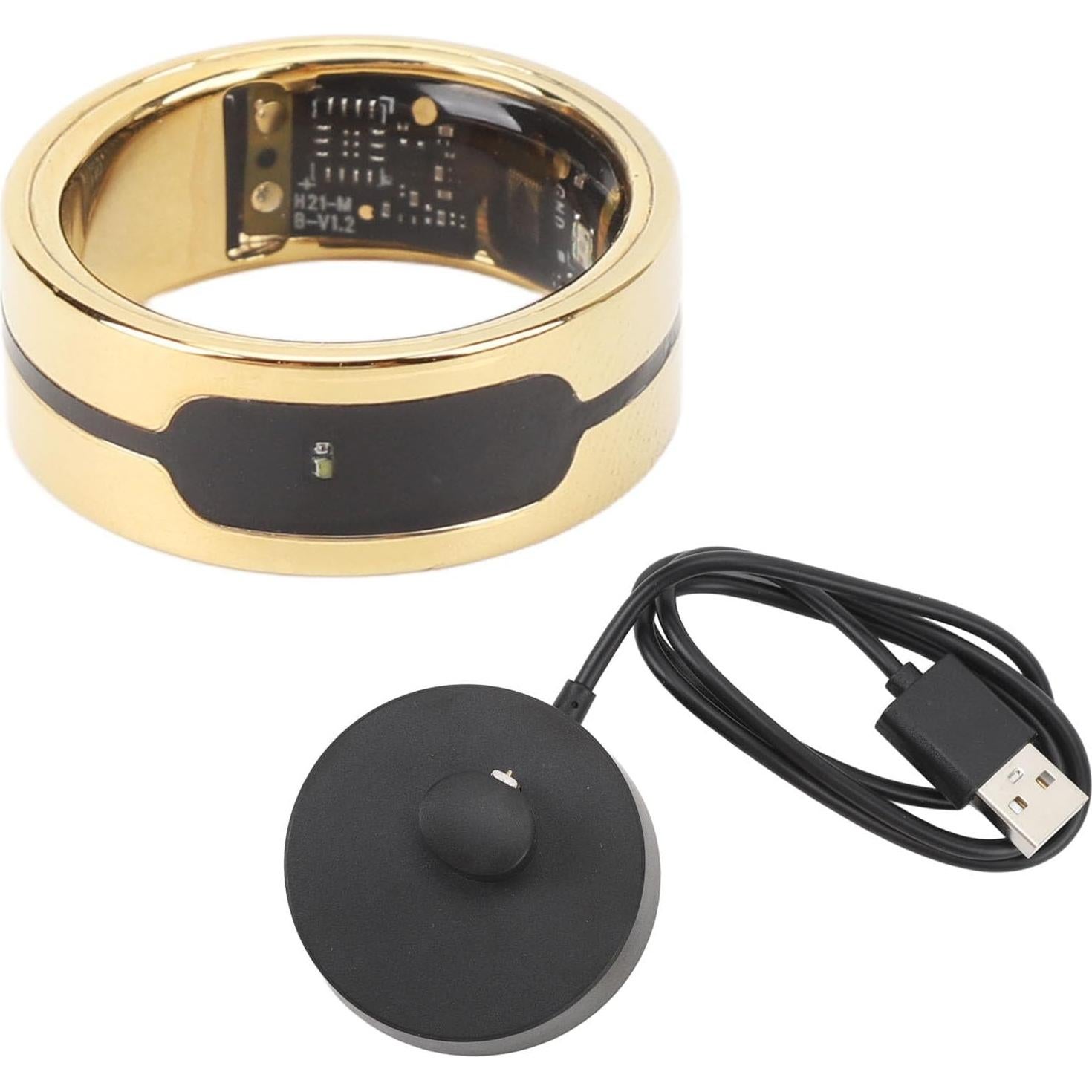 Anillo Inteligente de Salud Zunate con Control Táctil y Carga