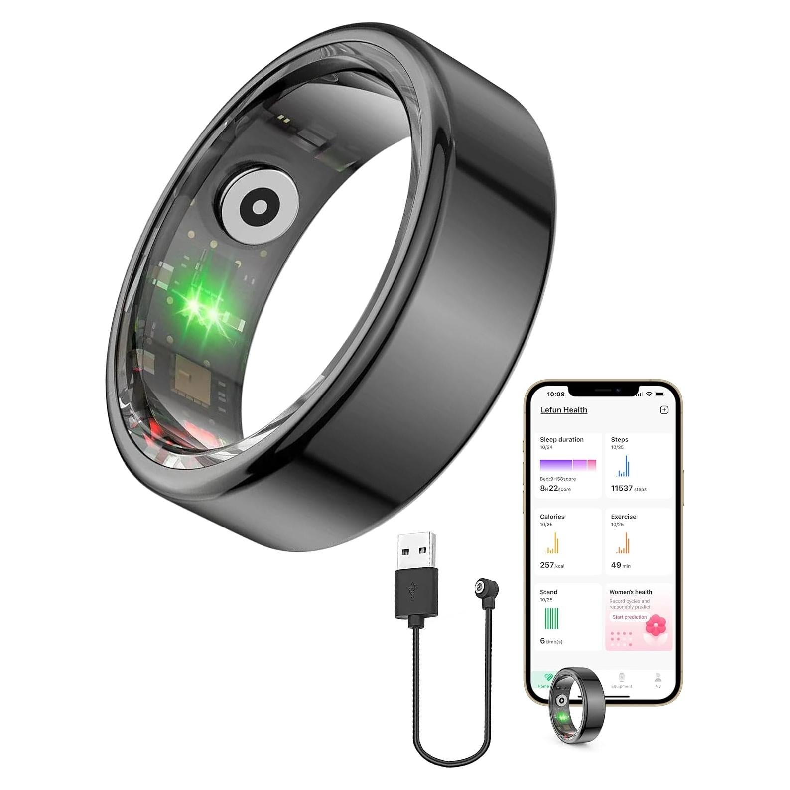 Anillo Inteligente Vital Health para Mujeres y Hombres - Tamaño 11