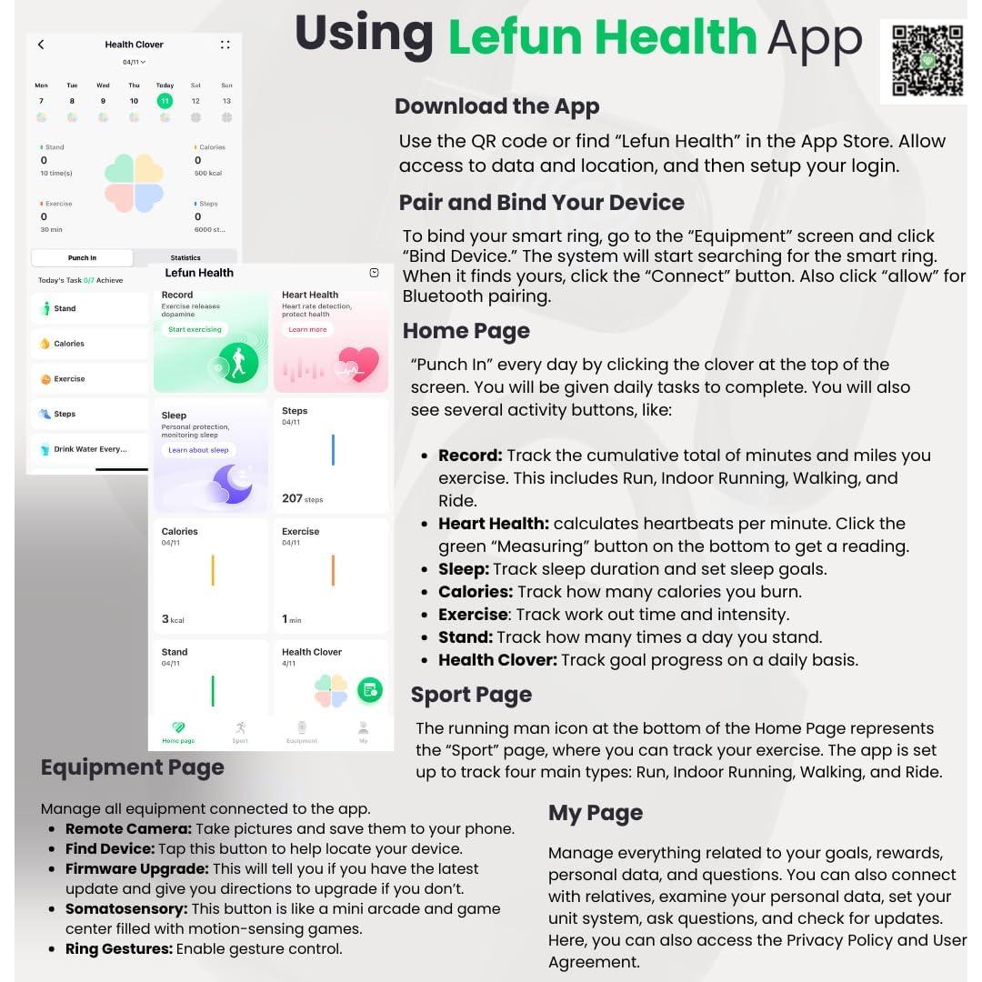 Anillo Inteligente Vital Health para Mujeres y Hombres - Tamaño 11