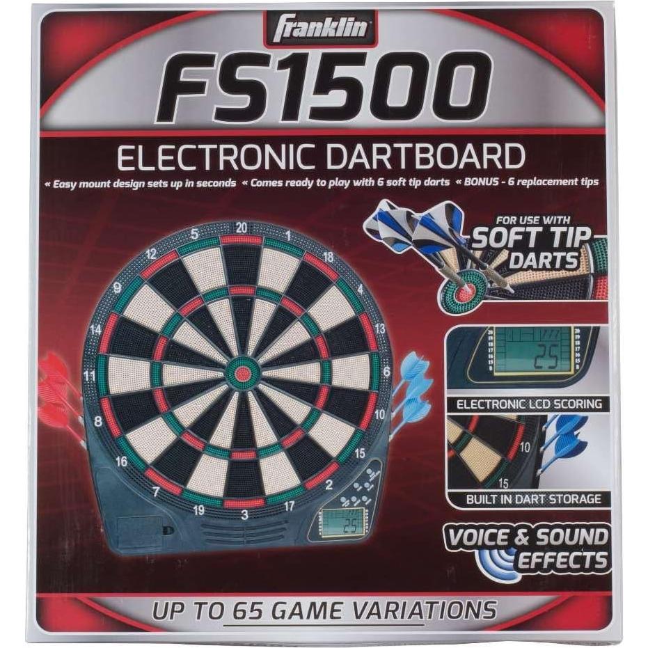 Tablero de Dardos Electrónico Franklin Sports 38 cm con 6 Dardos