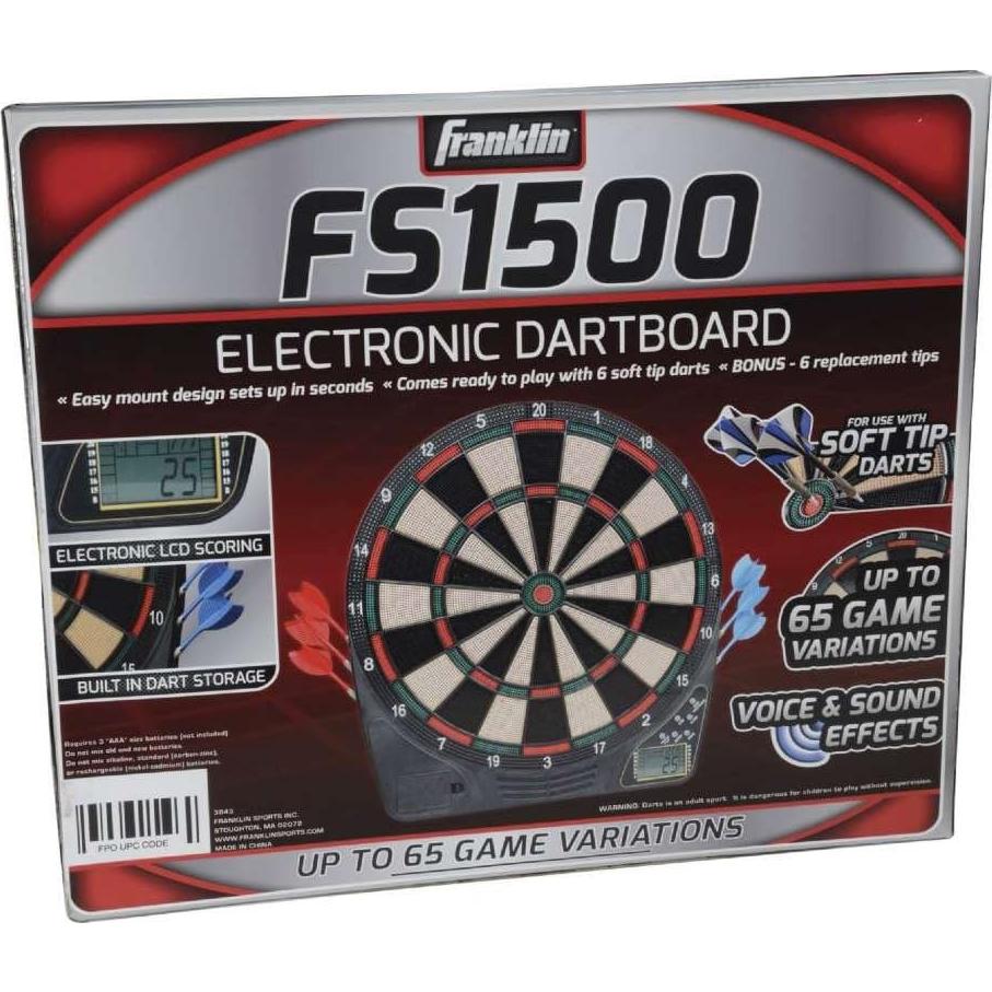 Tablero de Dardos Electrónico Franklin Sports 38 cm con 6 Dardos