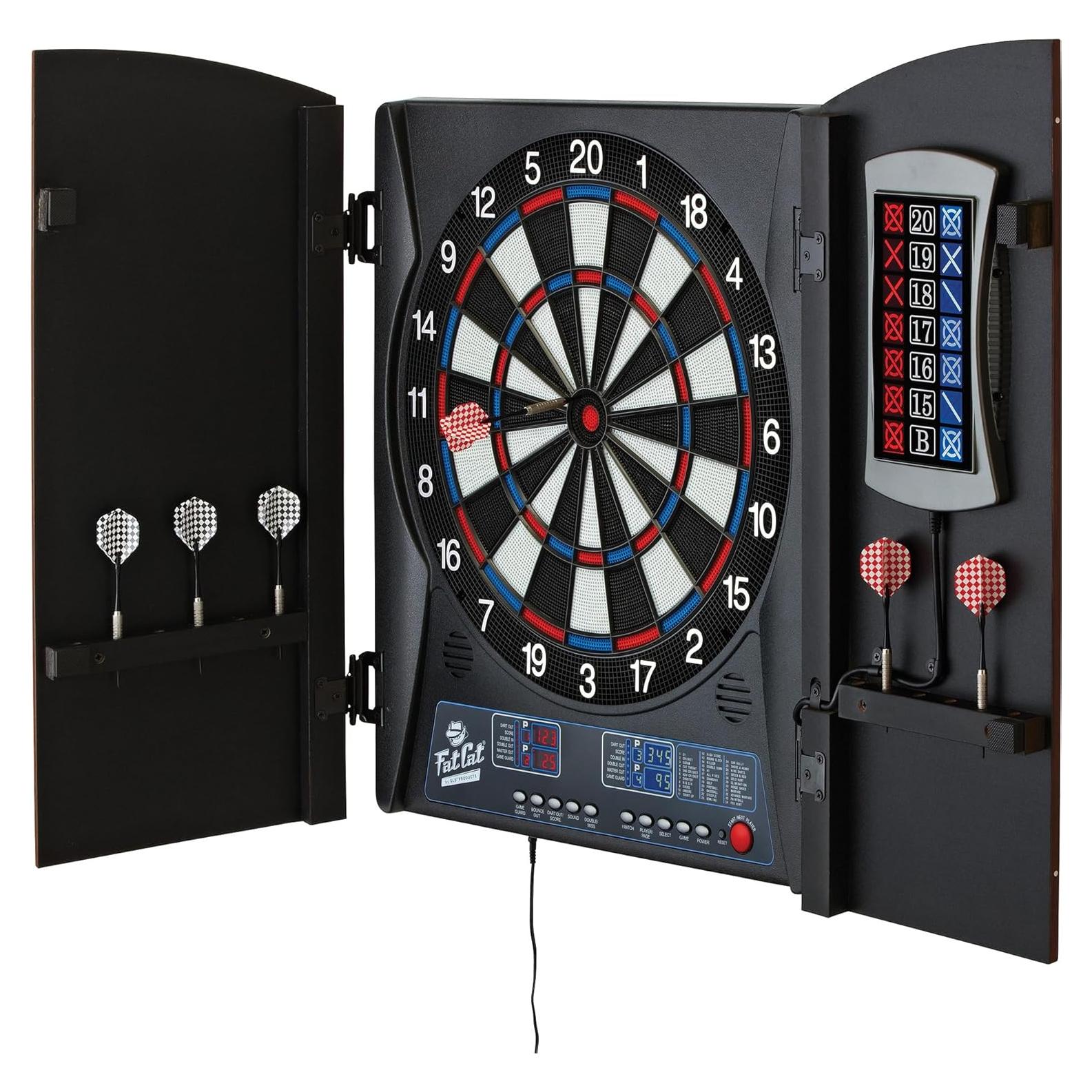 Tablero de Dardos Electrónico Fat Cat Mercury 34.29 cm con Armario