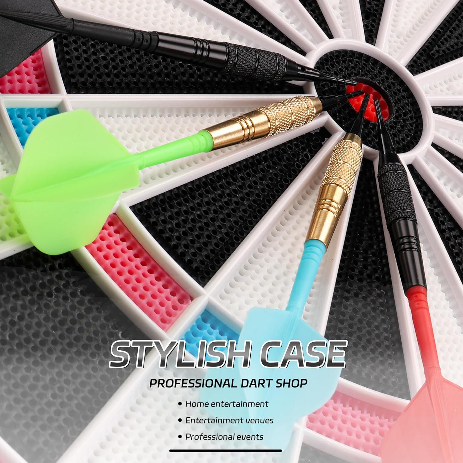 Dardos de Punta Plástica CyeeLife 12 Pcs 18 Gramos para Tablero Electrónico