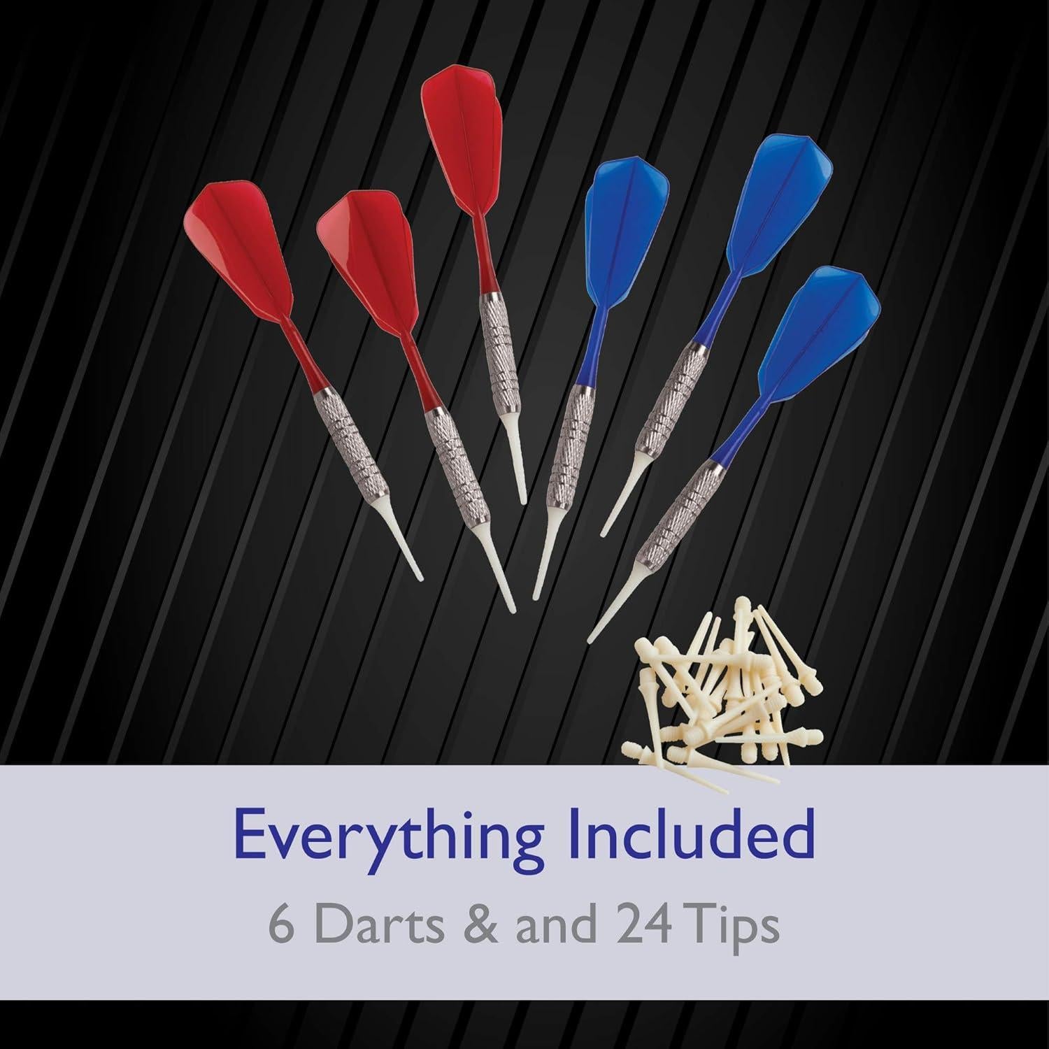 Tablero de Dardos Electrónico Fat Cat 727 - 18 Juegos, 6 Dardos