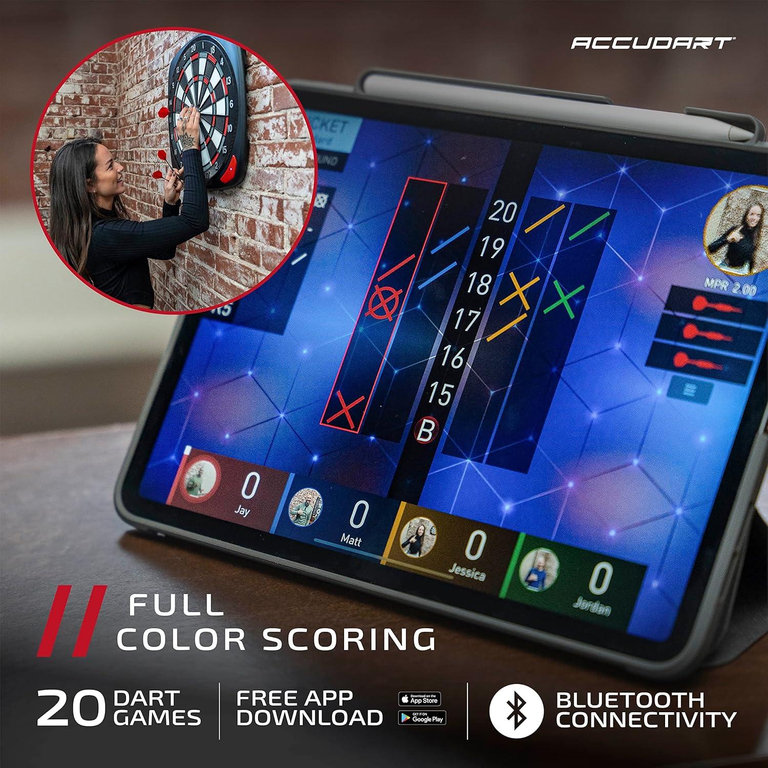 Tablero de Dardos Electrónico Accudart SDBC4 39.37 cm Bluetooth