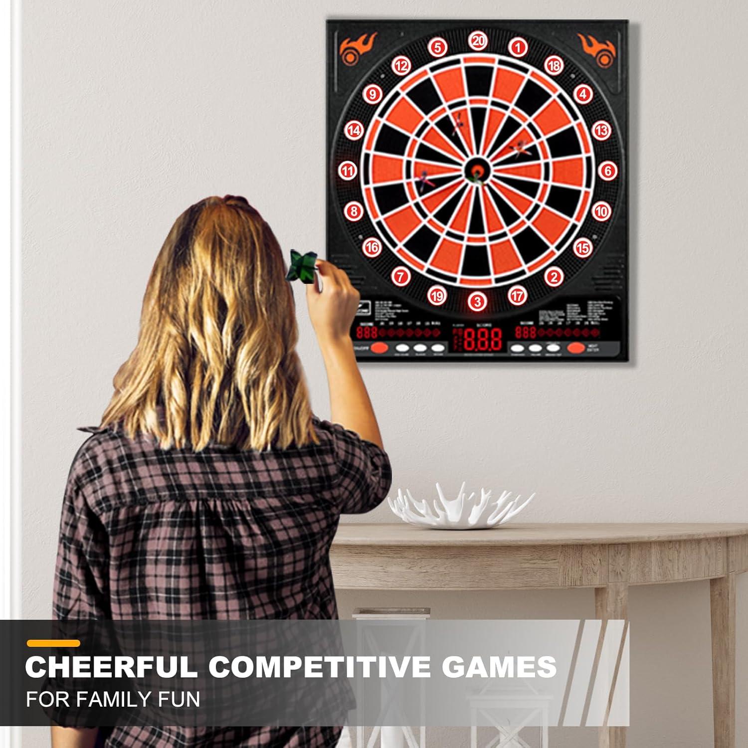 Tablero de Dardos Electrónico VONEZONE UHZ02 con 12 Dardos