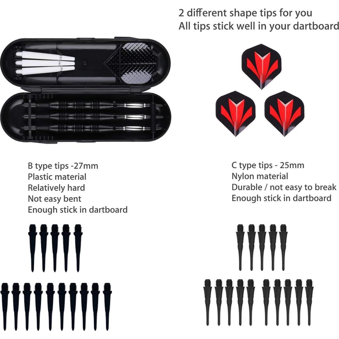 Juego de Dardos de Punta Suave Sanfeng 20g con Estuche