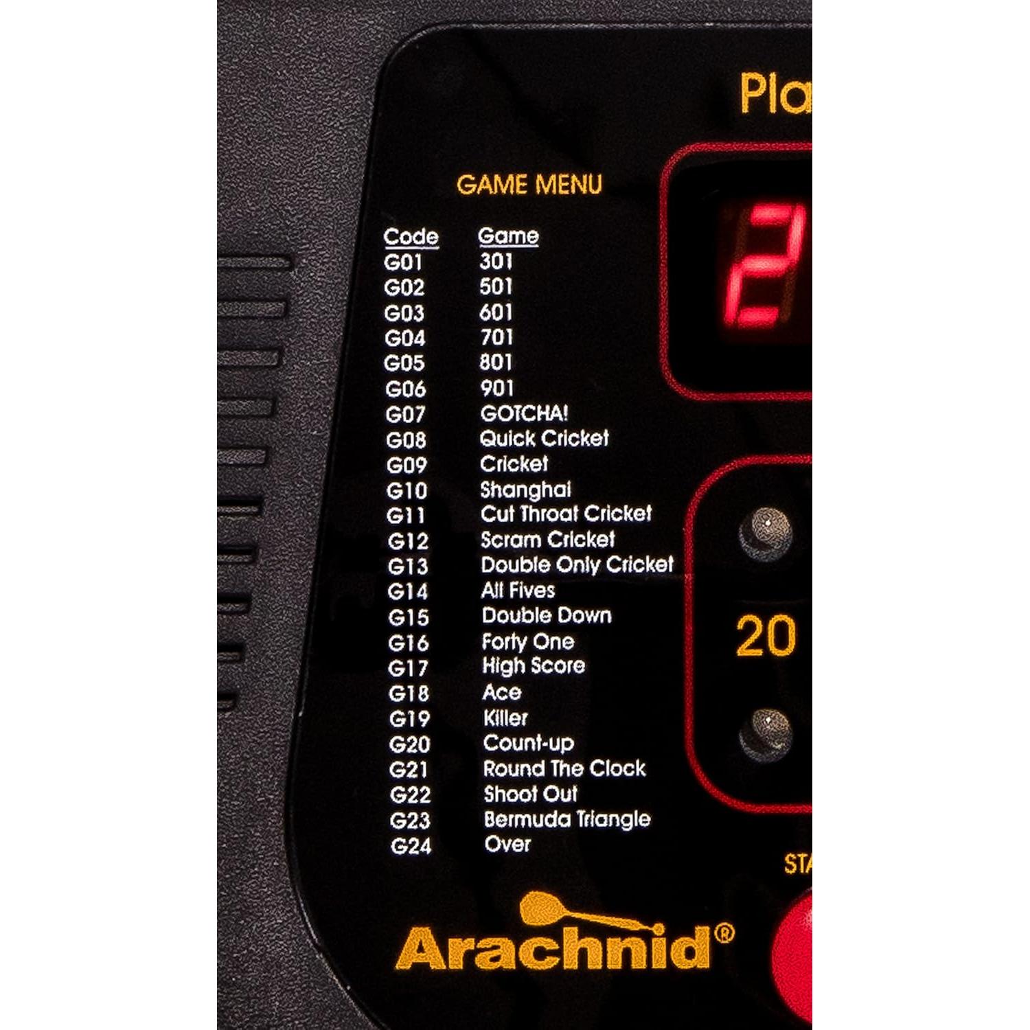 Tablero de Dardos Electrónico Arachnid Cricket Pro 650 39.37 cm