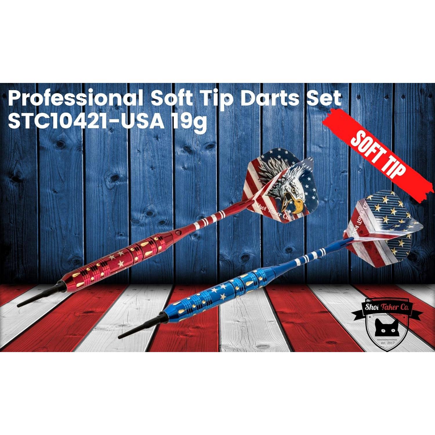 Juego de Dardos Profesionales SHOT TAKER CO. STC - 6 Dardos