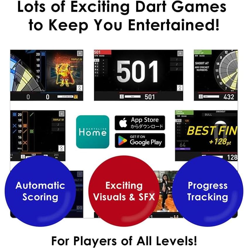 Tablero de Dardos Electrónico DARTSLIVE Home 39.37 cm Bluetooth