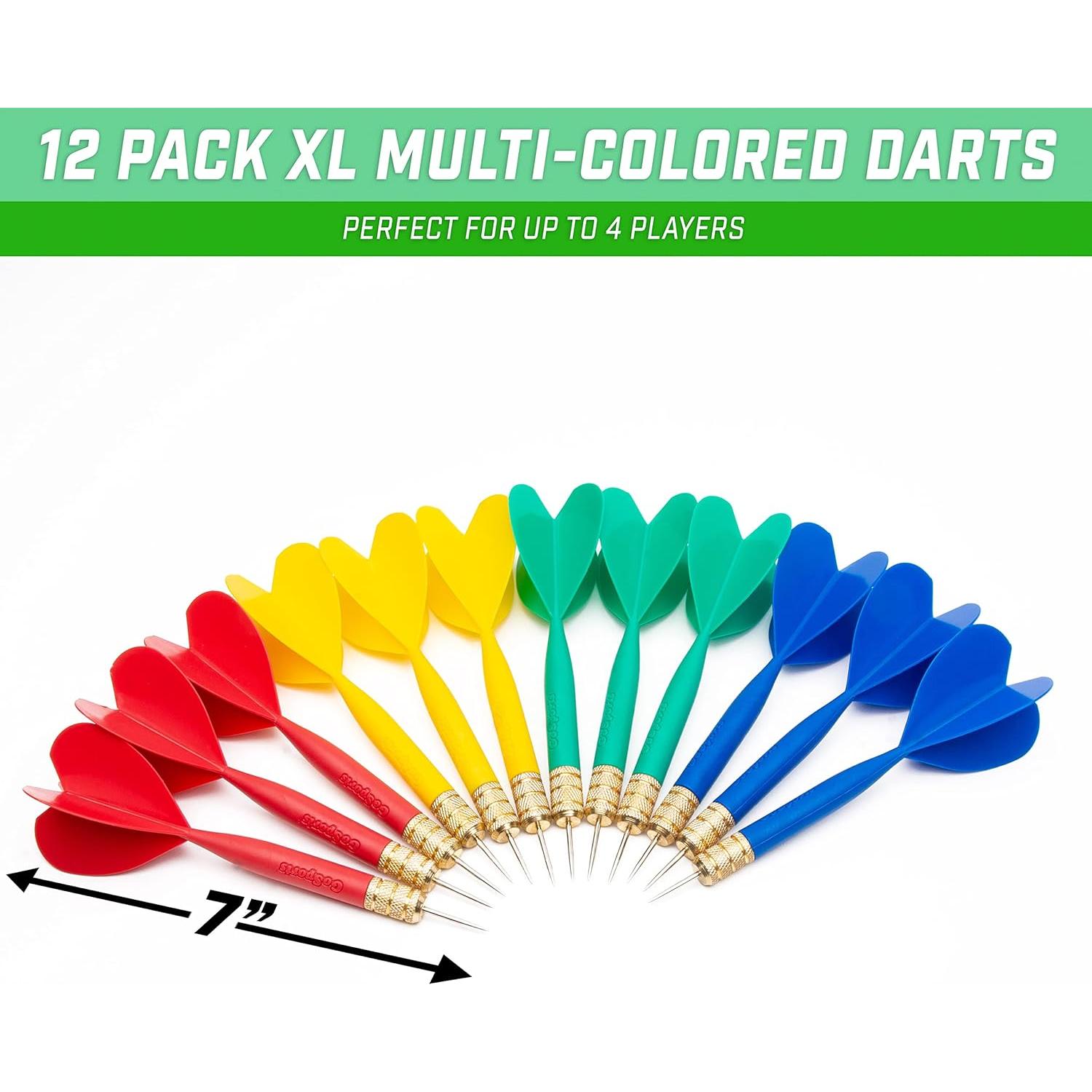 Dardos XL GoSports - Paquete de 12 dardos de repuesto