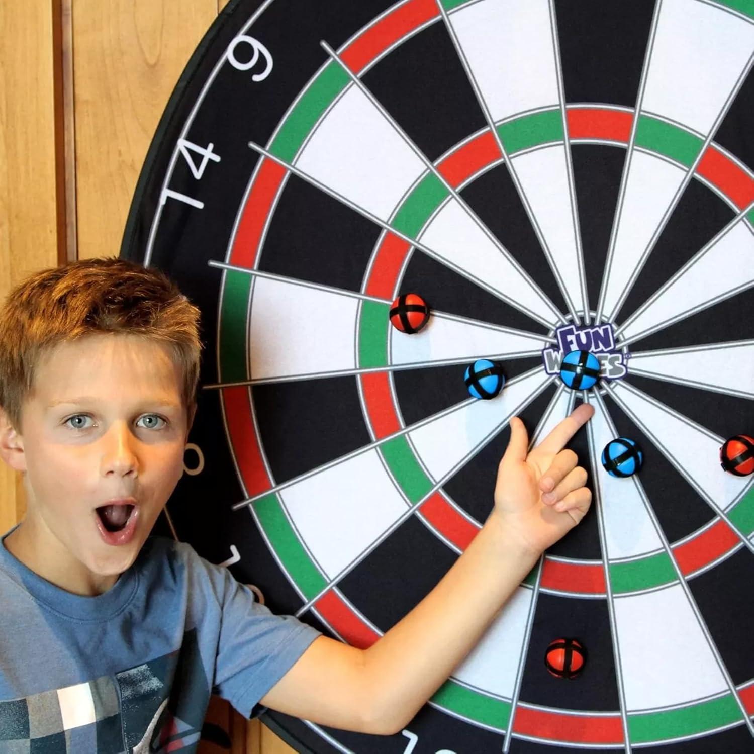 Funwares 36" Giant Dart Board for Adults and Kids, 25% Larger Than The Competition for Ultimate Indoor Fun and Outdoor Fun, Party Game for Families, Games for Kids 8-12, and Dart Game for Adults