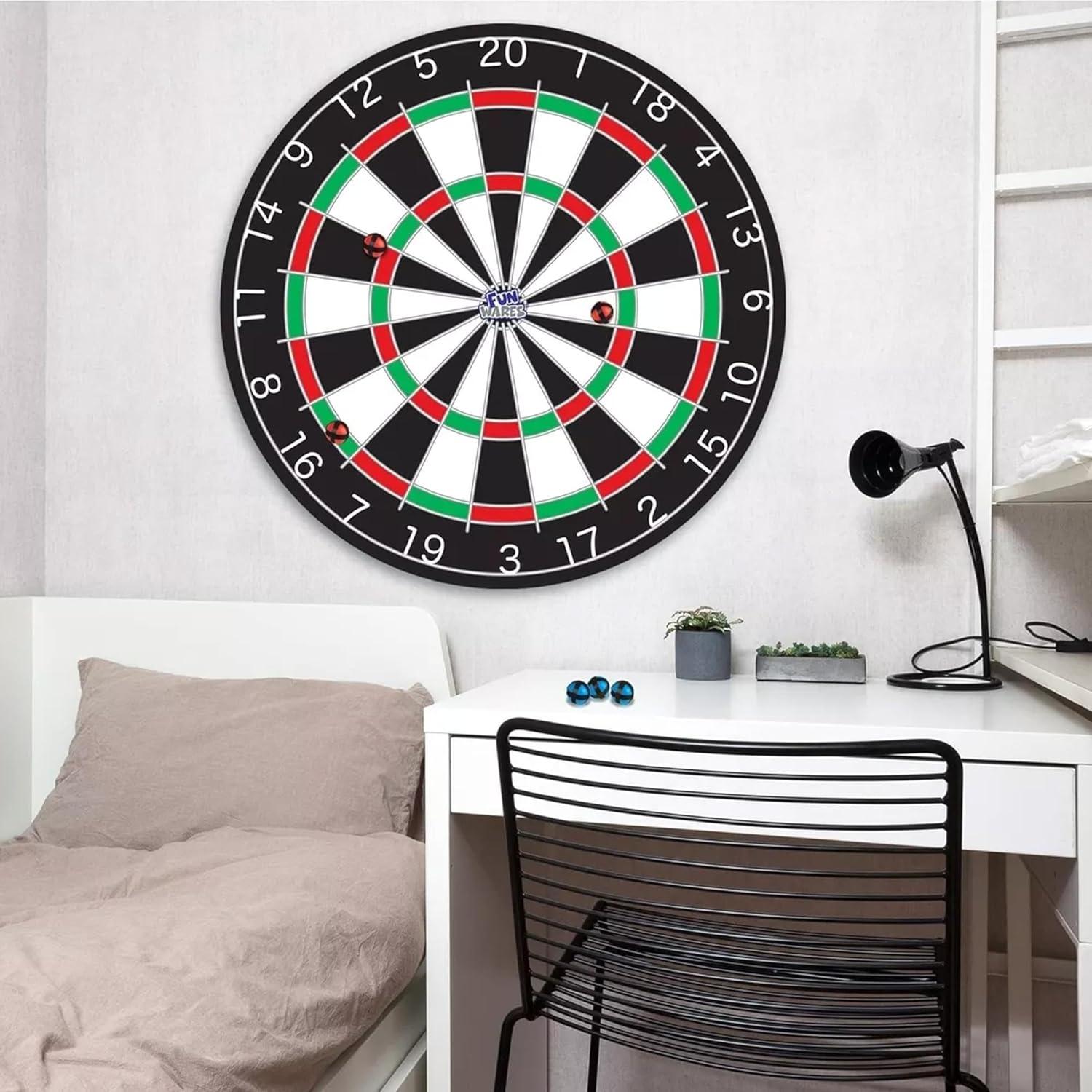 Funwares 36" Giant Dart Board for Adults and Kids, 25% Larger Than The Competition for Ultimate Indoor Fun and Outdoor Fun, Party Game for Families, Games for Kids 8-12, and Dart Game for Adults