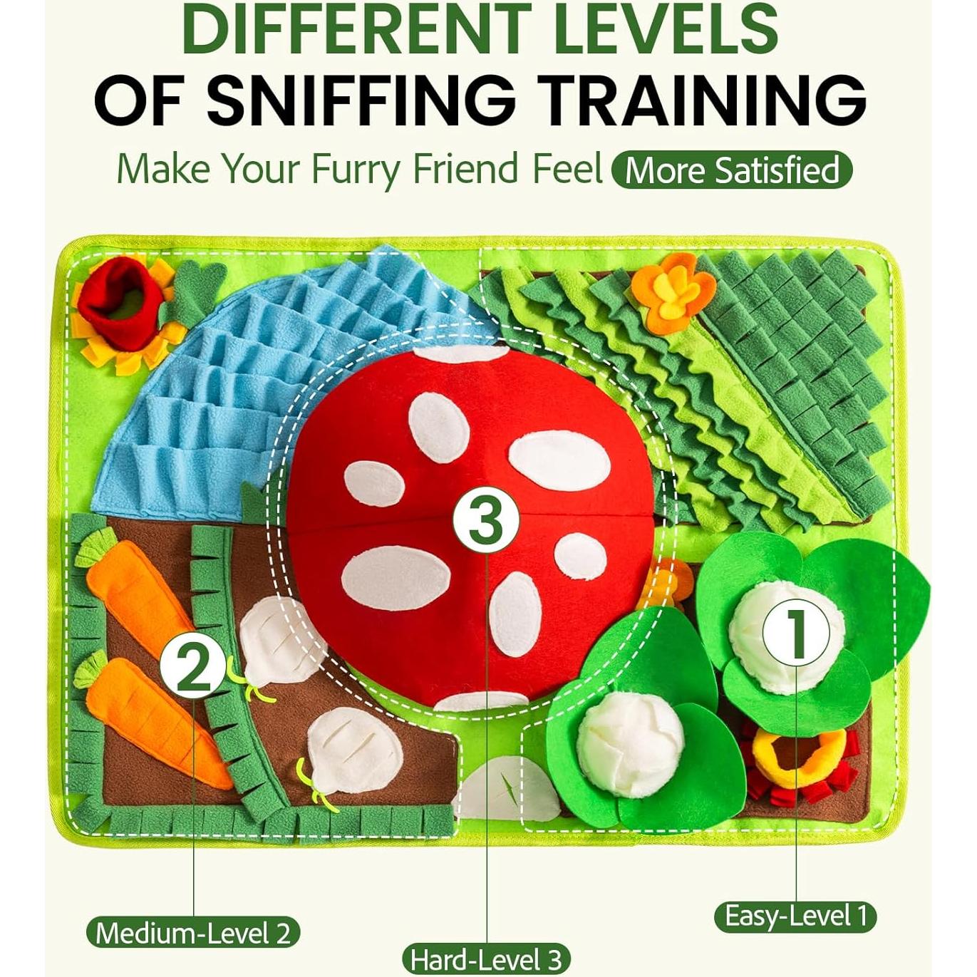 Alfombra de Olfateo Mewoo para Perros 70.1x50.8 cm Mejorada