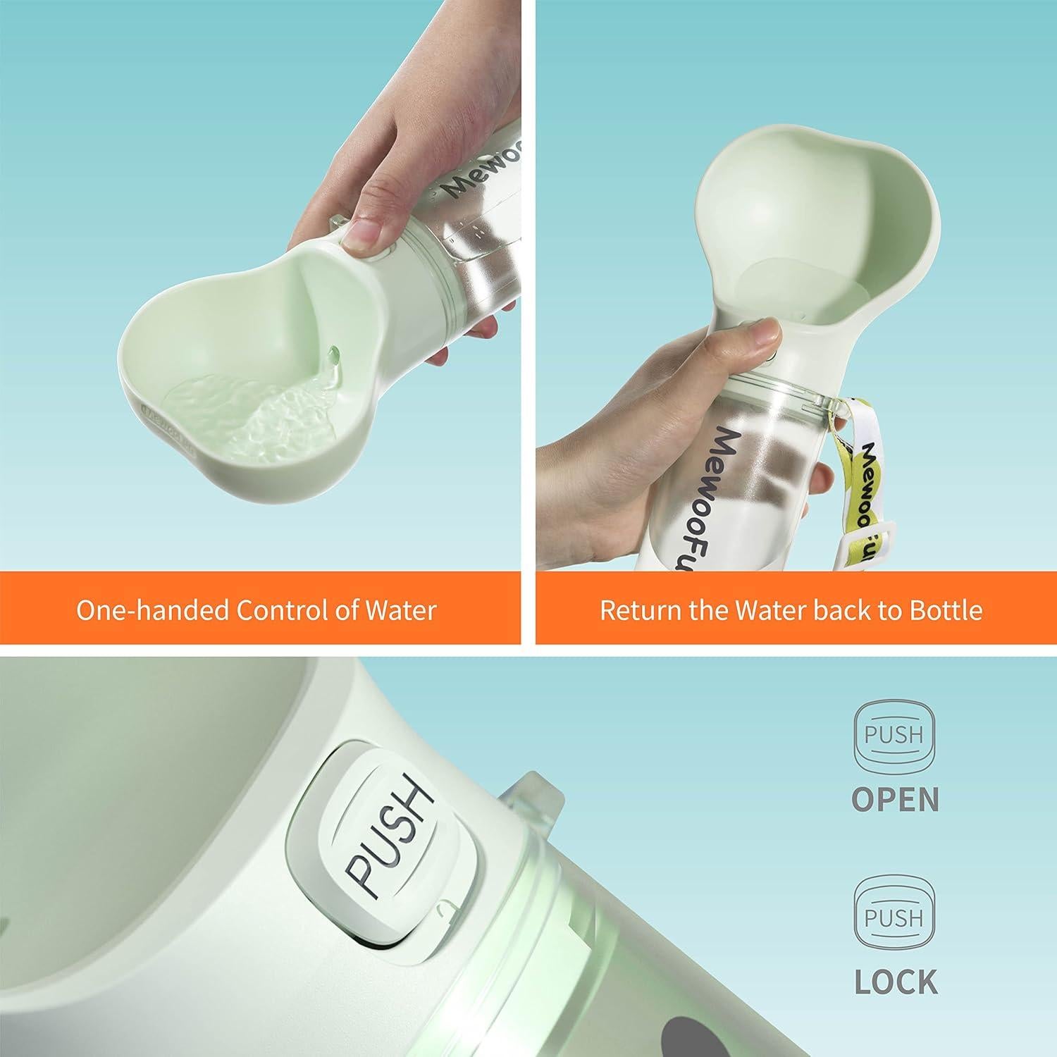 Botella de Agua Portátil para Perros Suzhou Ropet 286 ml