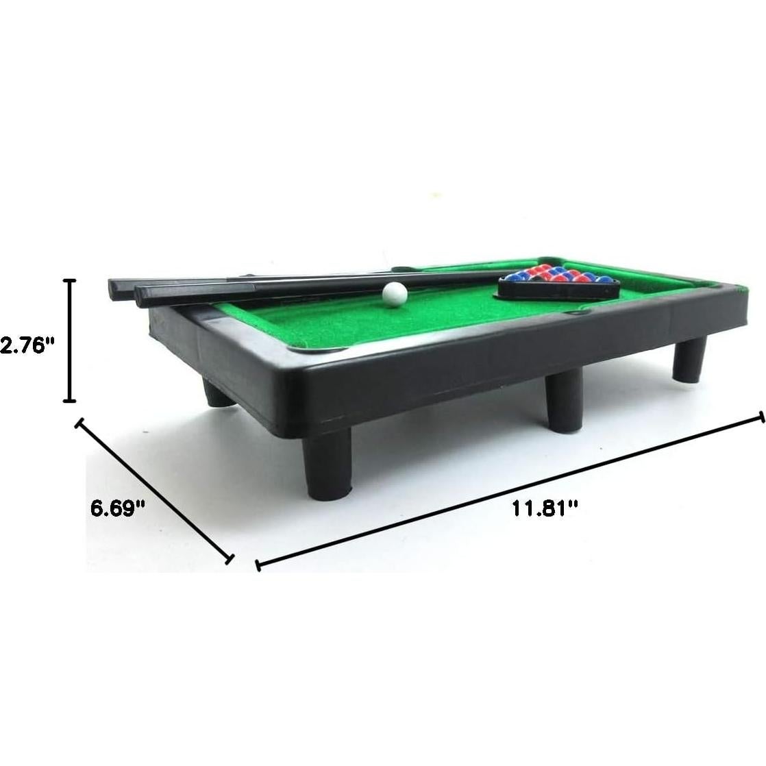 Mesa de Billar Miniatura Power Ling CC 30x22 cm para 2 Jugadores