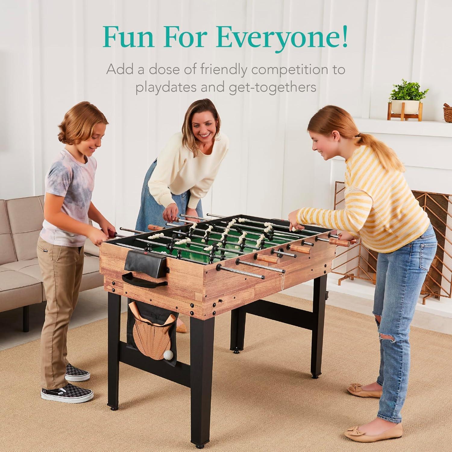 Best Choice Products 13-in-1 Combo Game Table Set for Home, Game Room, Friends & Family w/Ping Pong, Foosball, Basketball, Air Hockey, Archery, Chess, Checkers, Shuffleboard, Bowling