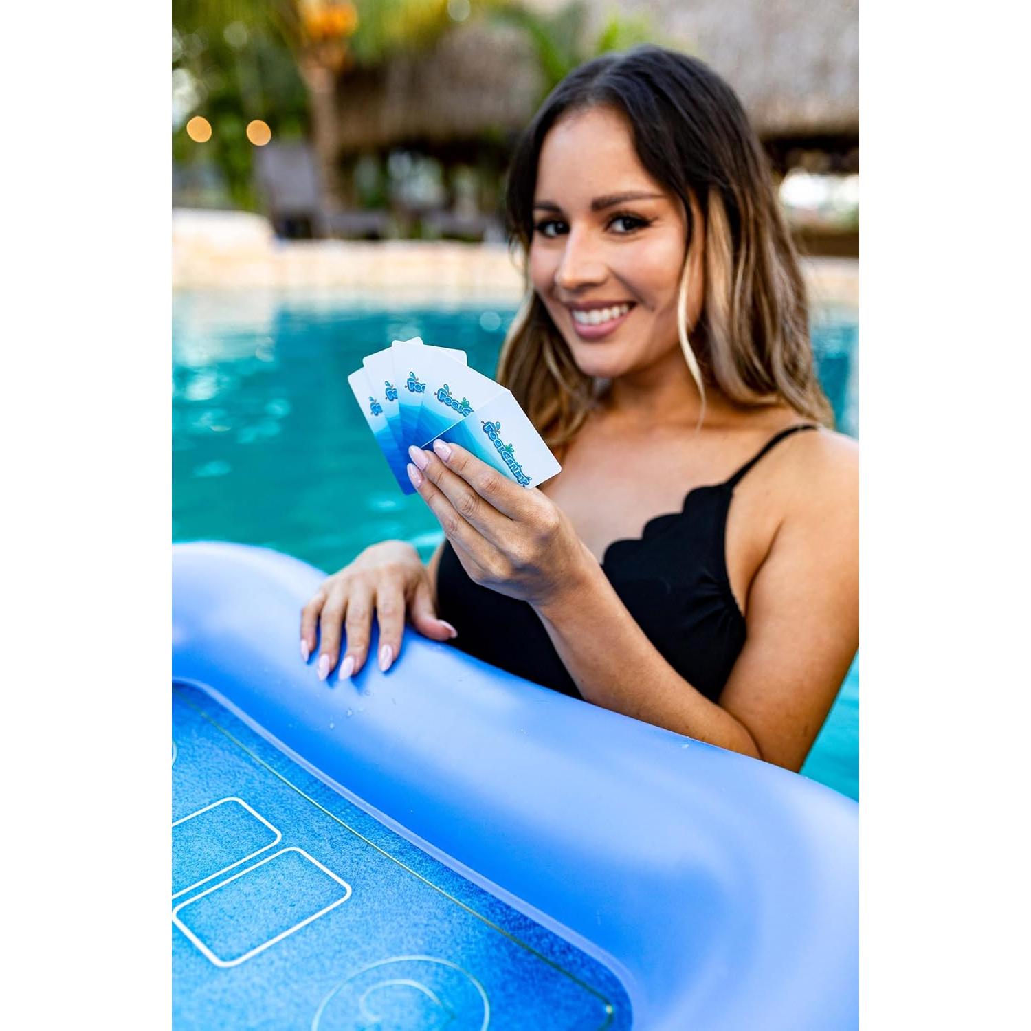 Mesa de Juego Inflable PoolCandy con Cartas Impermeables 71 cm