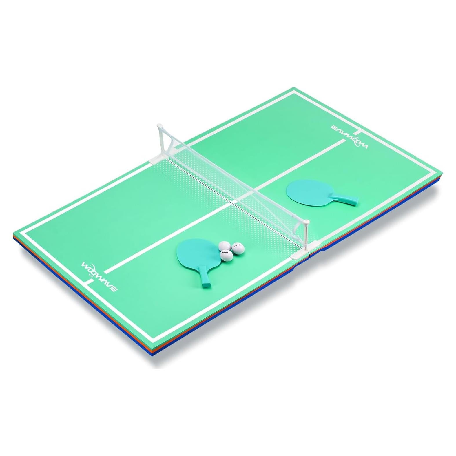 Mesa de Ping Pong Flotante WOOWAVE 142x71 cm para Piscina