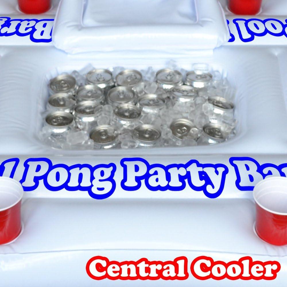 Mesa Flotante Beer Pong GoPong con Enfriador y Portavasos
