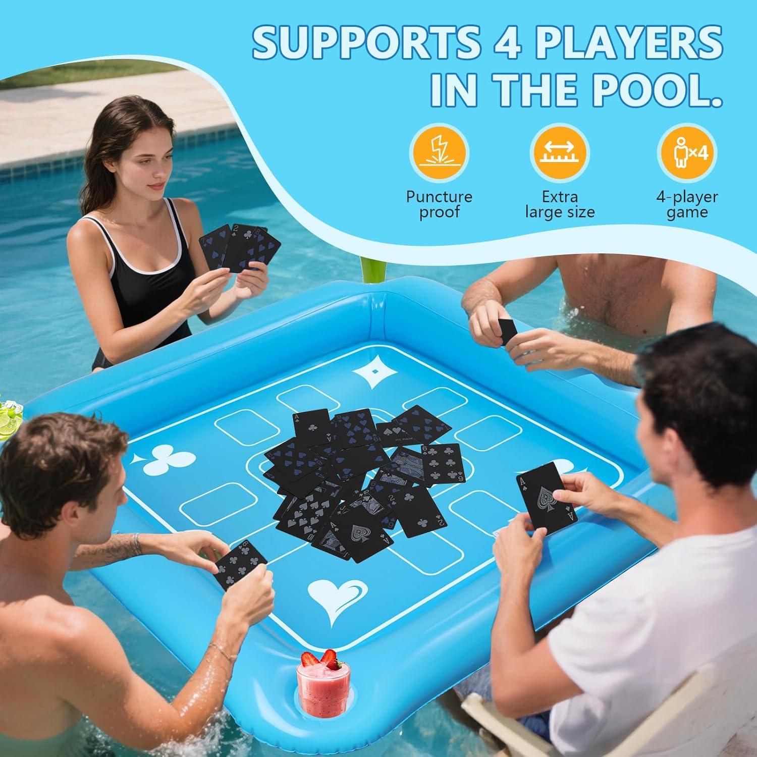 Mesa Flotante Inflable para Piscina Kaiedos 101.6cm Azul Cielo