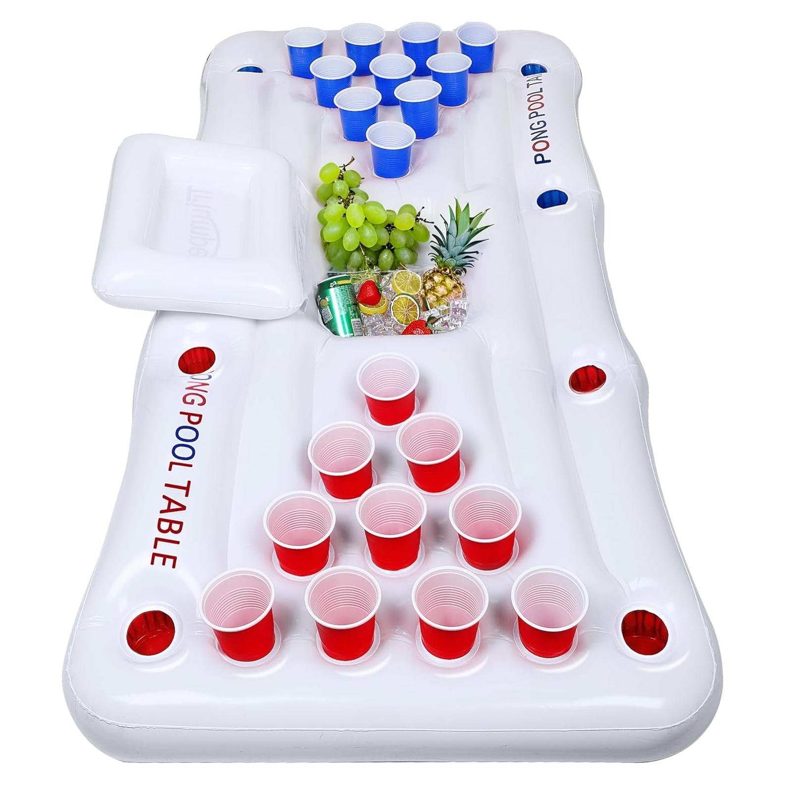 Flotador de Mesa de Juego Inflable Triumpeek 1.83 m con Enfriador