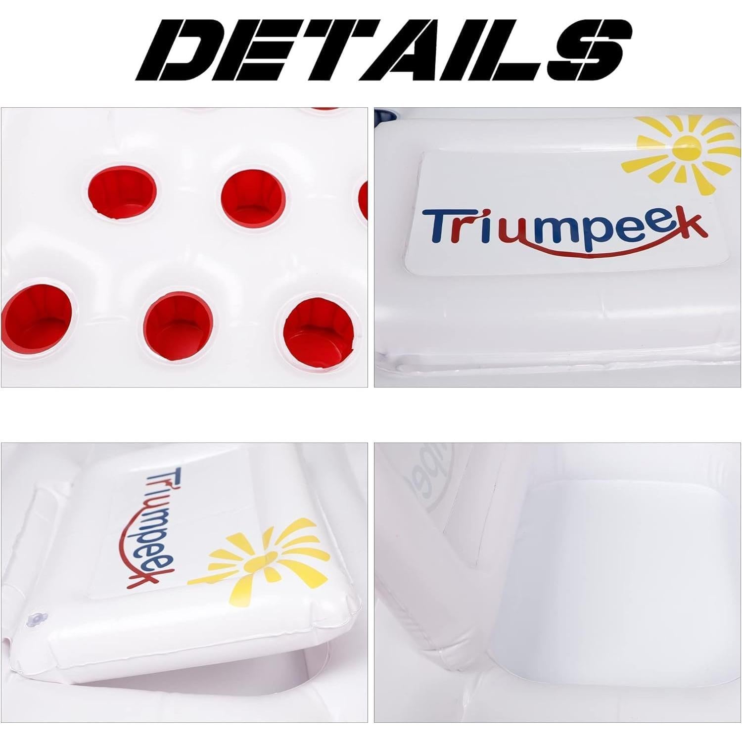 Flotador de Mesa de Juego Inflable Triumpeek 1.83 m con Enfriador