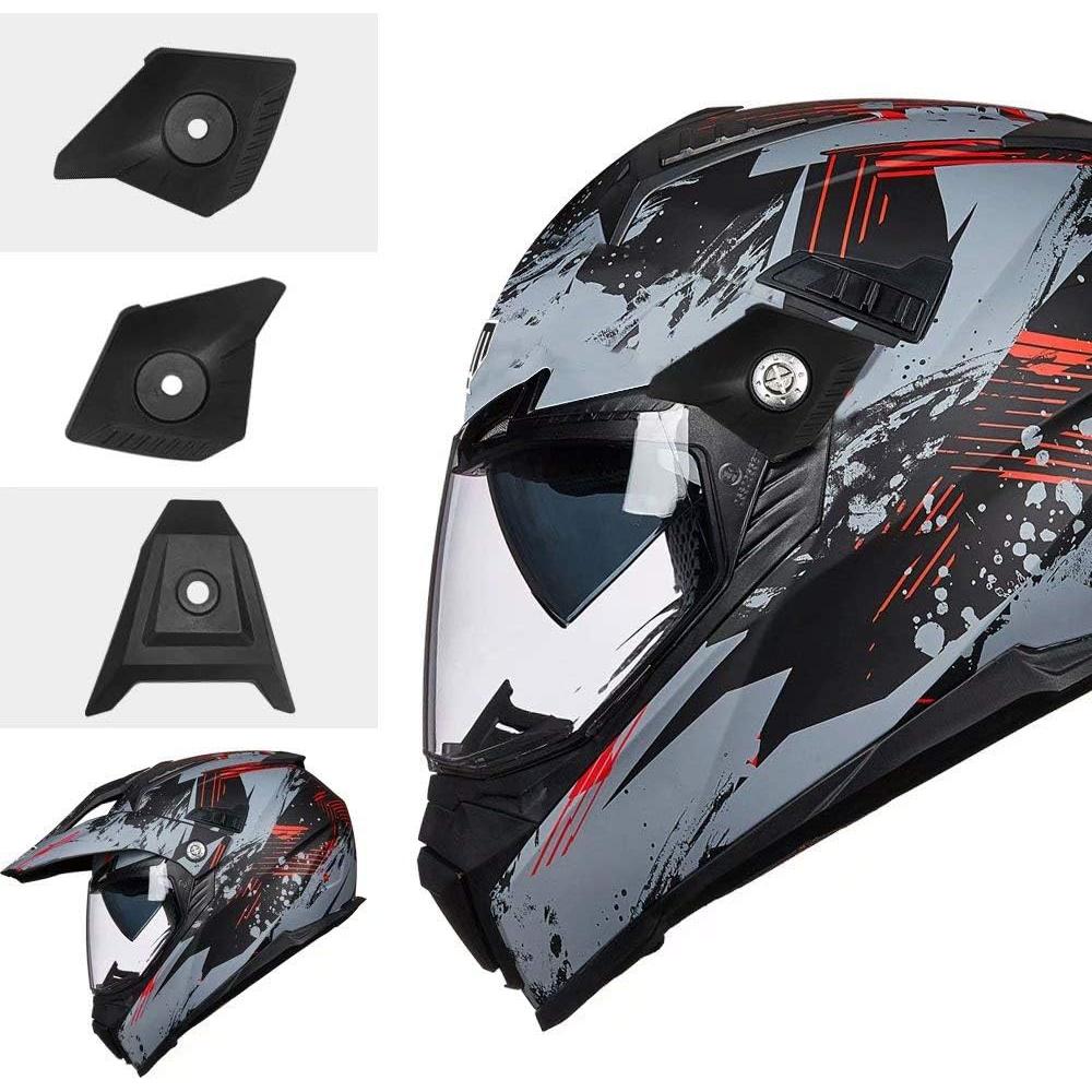 Casco ILM 606V Off Road Motocross Verde Talla Grande