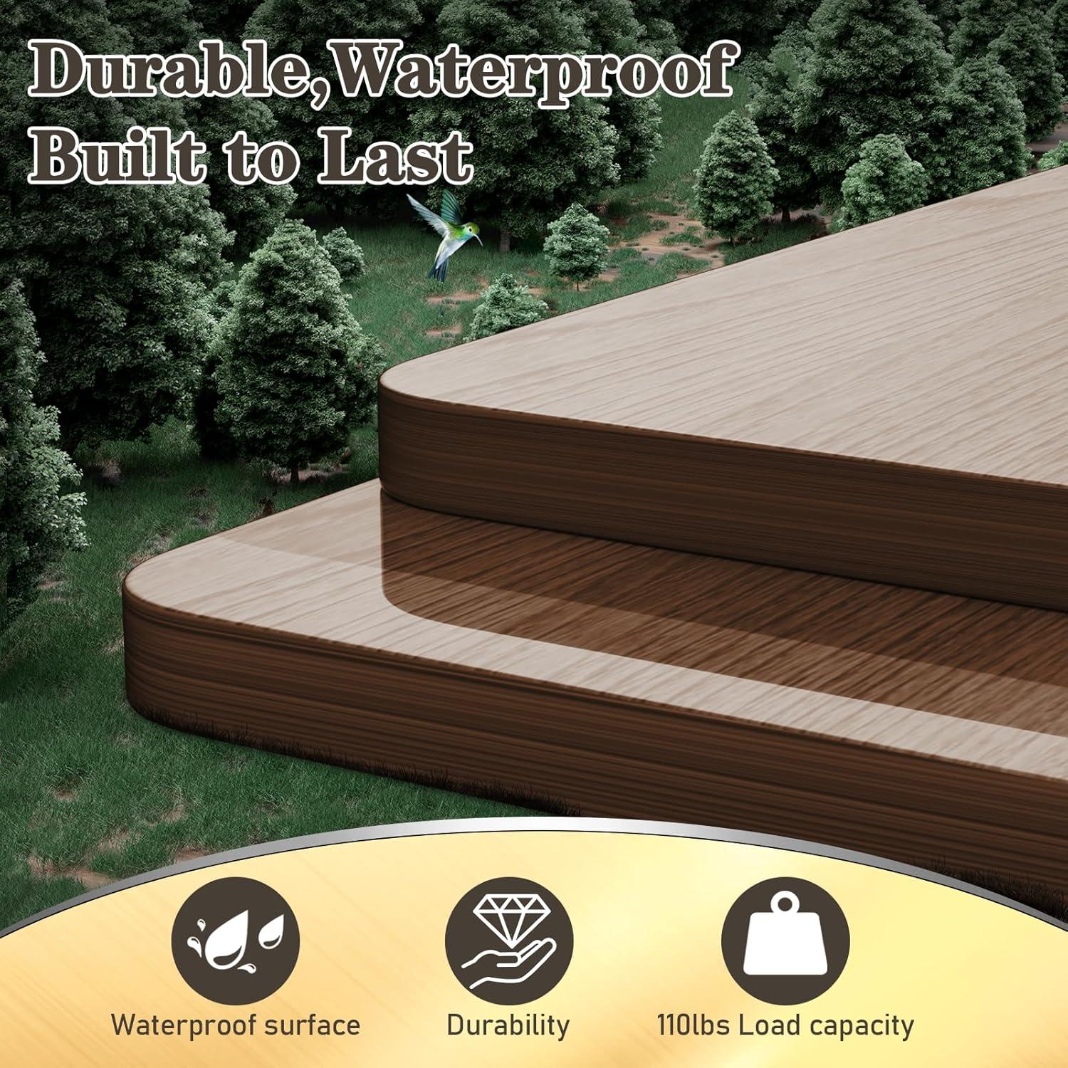 Barra de piscina Utheer con mesa lateral para bebidas 119.88x27.94 cm