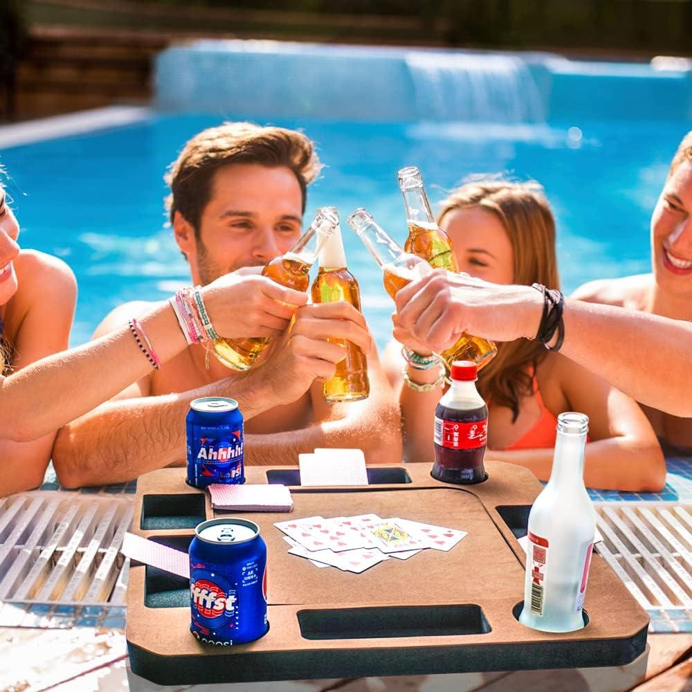 Bandeja Flotante para Juegos GNYO - Soporte de Bebidas y Snacks