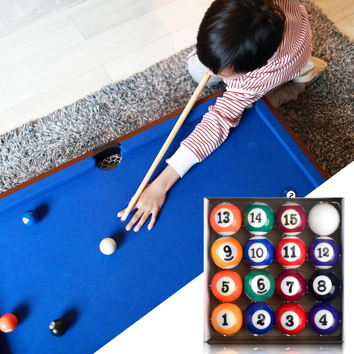 Set de 16 Bolas de Billar AccEncyc 5.72cm Multicolores