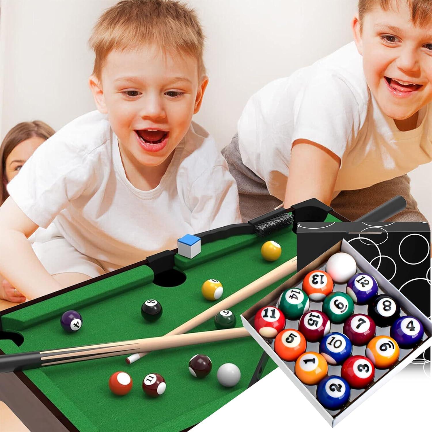 Set de 16 Bolas de Billar AccEncyc 5.72cm Multicolores