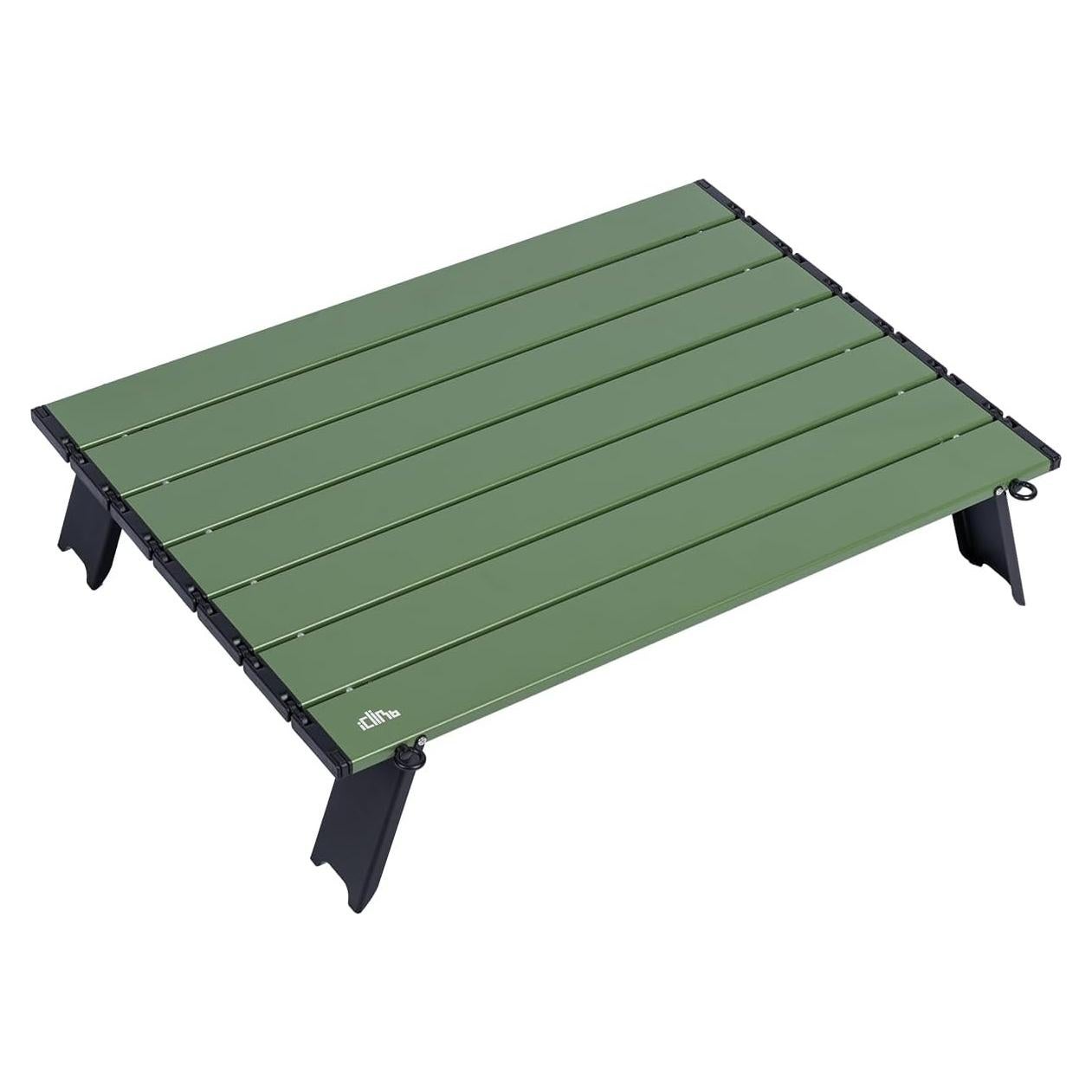 Mesa Plegable Compacta iClimb IC703707 Aluminio Verde 12.7cm