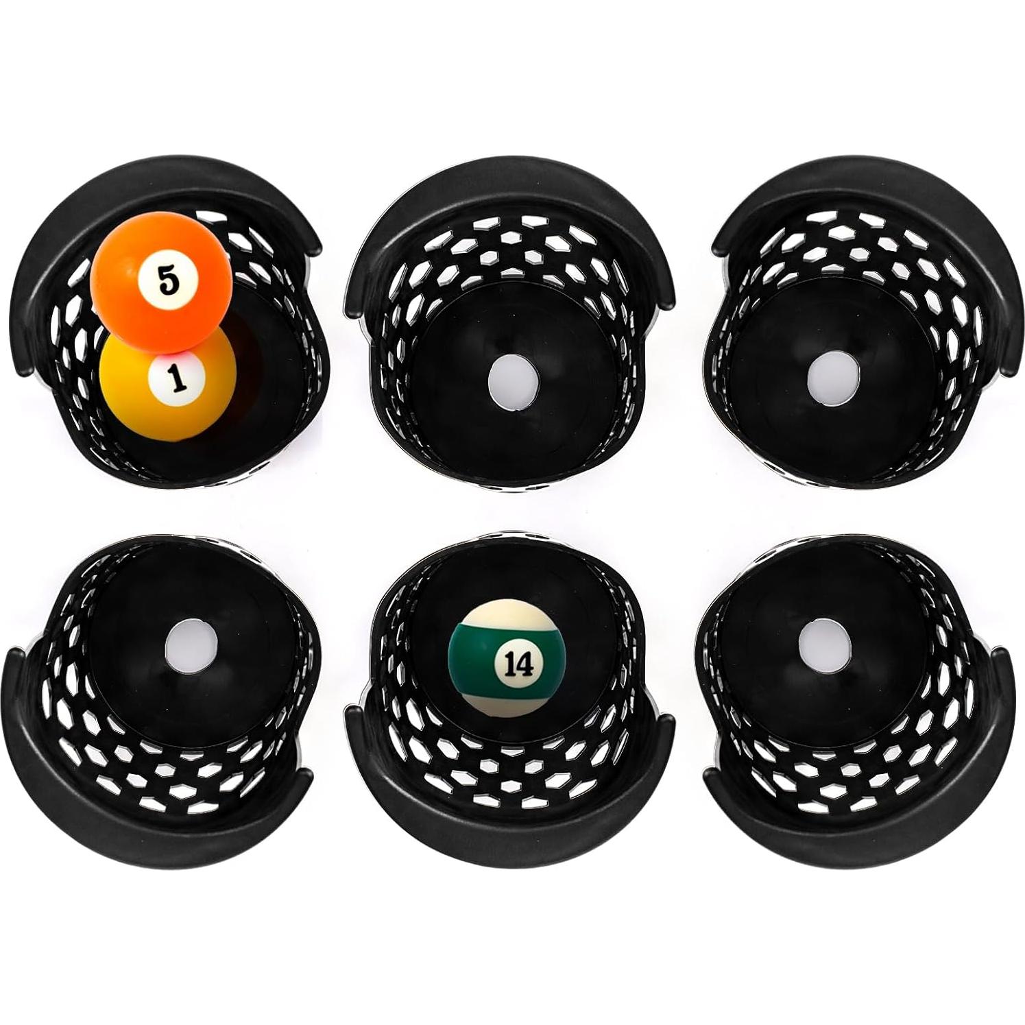 Paquete de 6 Bolsillos para Mesa de Billar Eorbow - Alta Resistencia