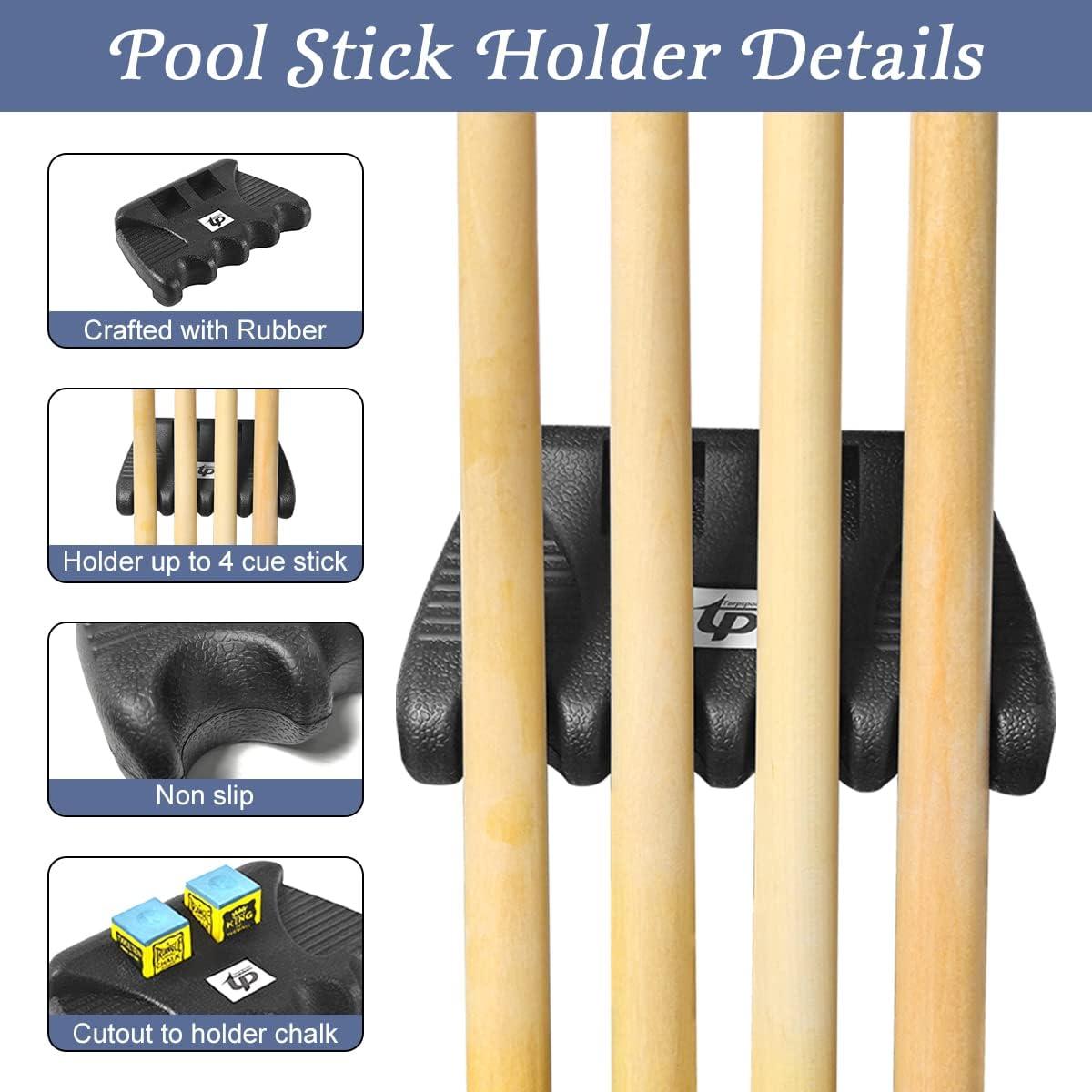 Soporte de Tacos de Billar Portátil Torpsports - Mini 4 Agujeros