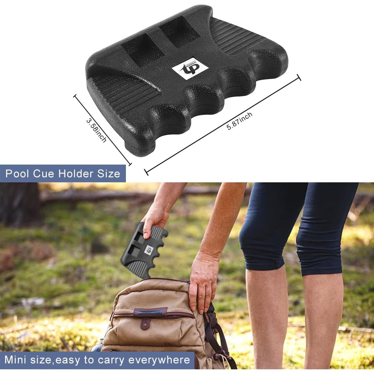 Soporte de Tacos de Billar Portátil Torpsports - Mini 4 Agujeros