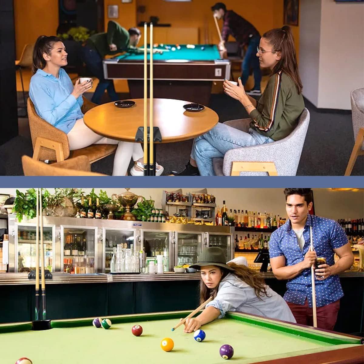 Soporte de Tacos de Billar Portátil Torpsports - Mini 4 Agujeros