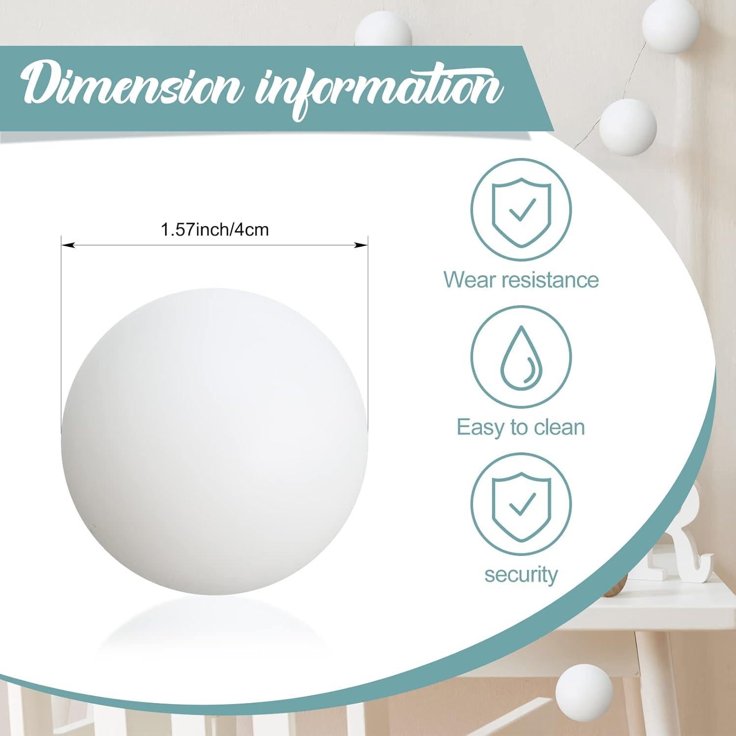 Pelotas de Tenis de Mesa Chivao 200 Piezas Lavables 40mm