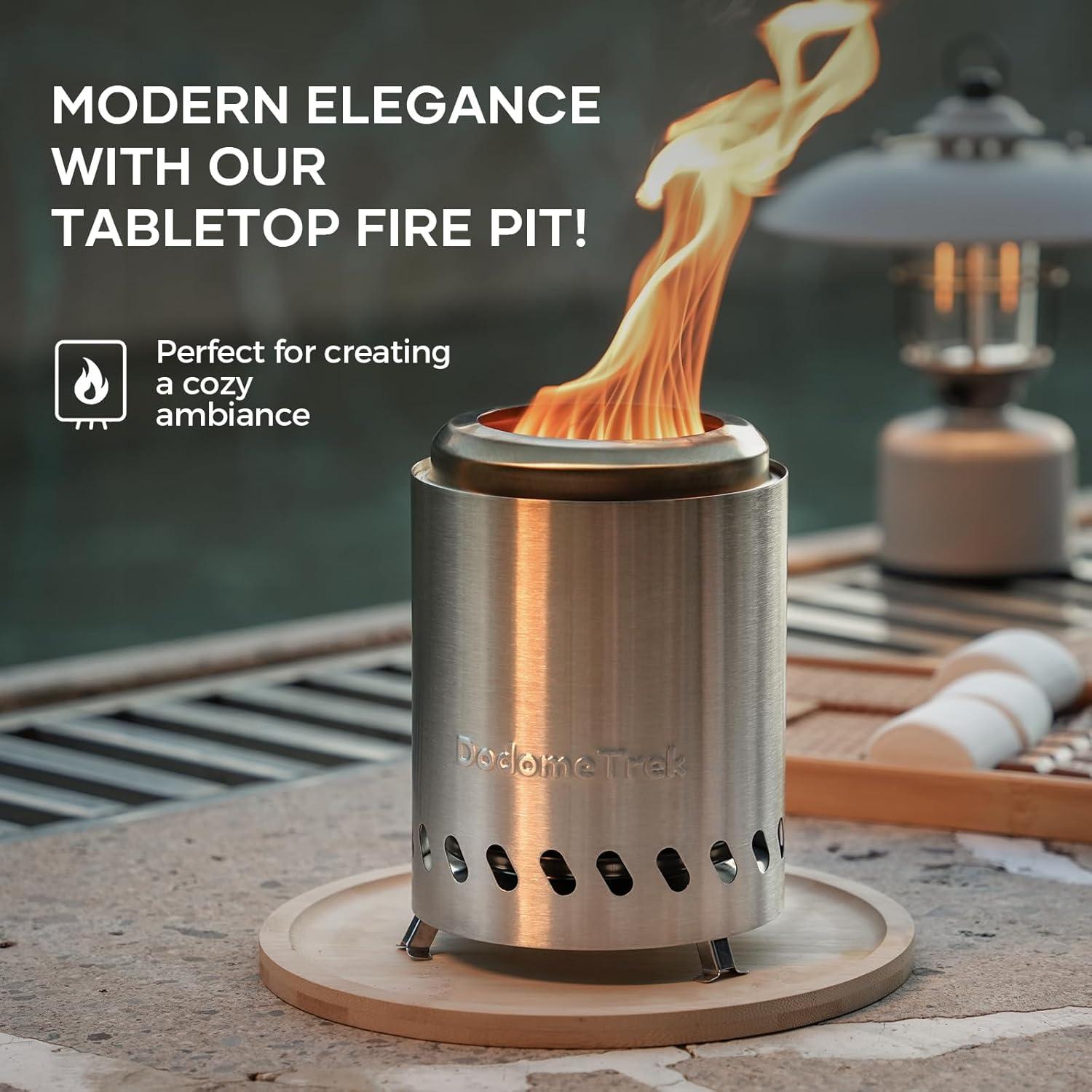 Hoguera Portátil Dodometrek 5.5" Oliva Acero Inoxidable