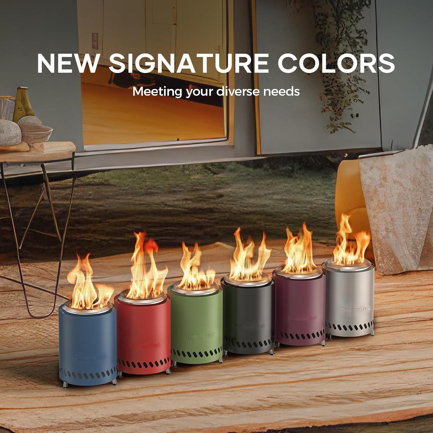 Hoguera Portátil Dodometrek 5.5" Oliva Acero Inoxidable