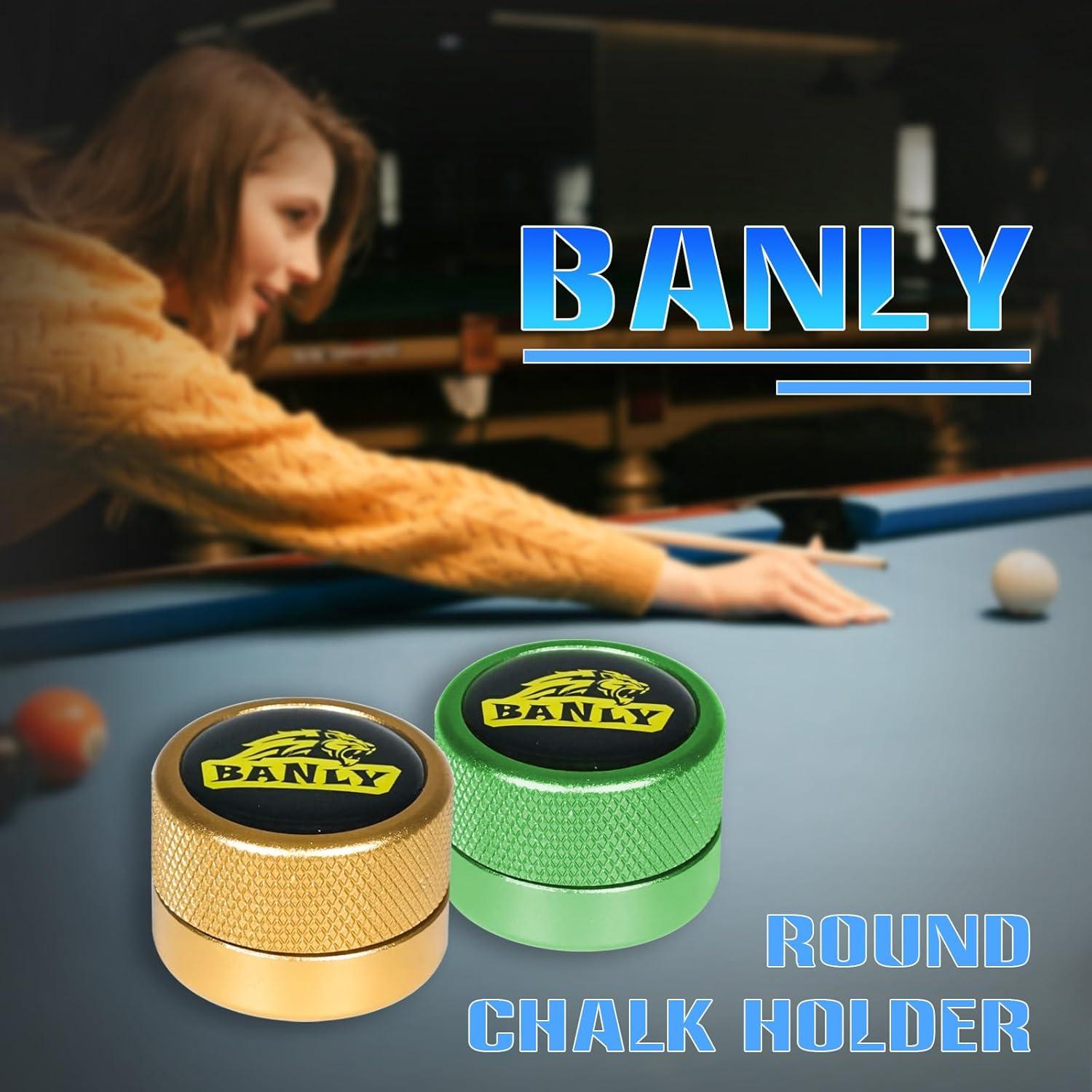 Soporte de Tiza de Pool Banly Amarillo Portátil Antideslizante