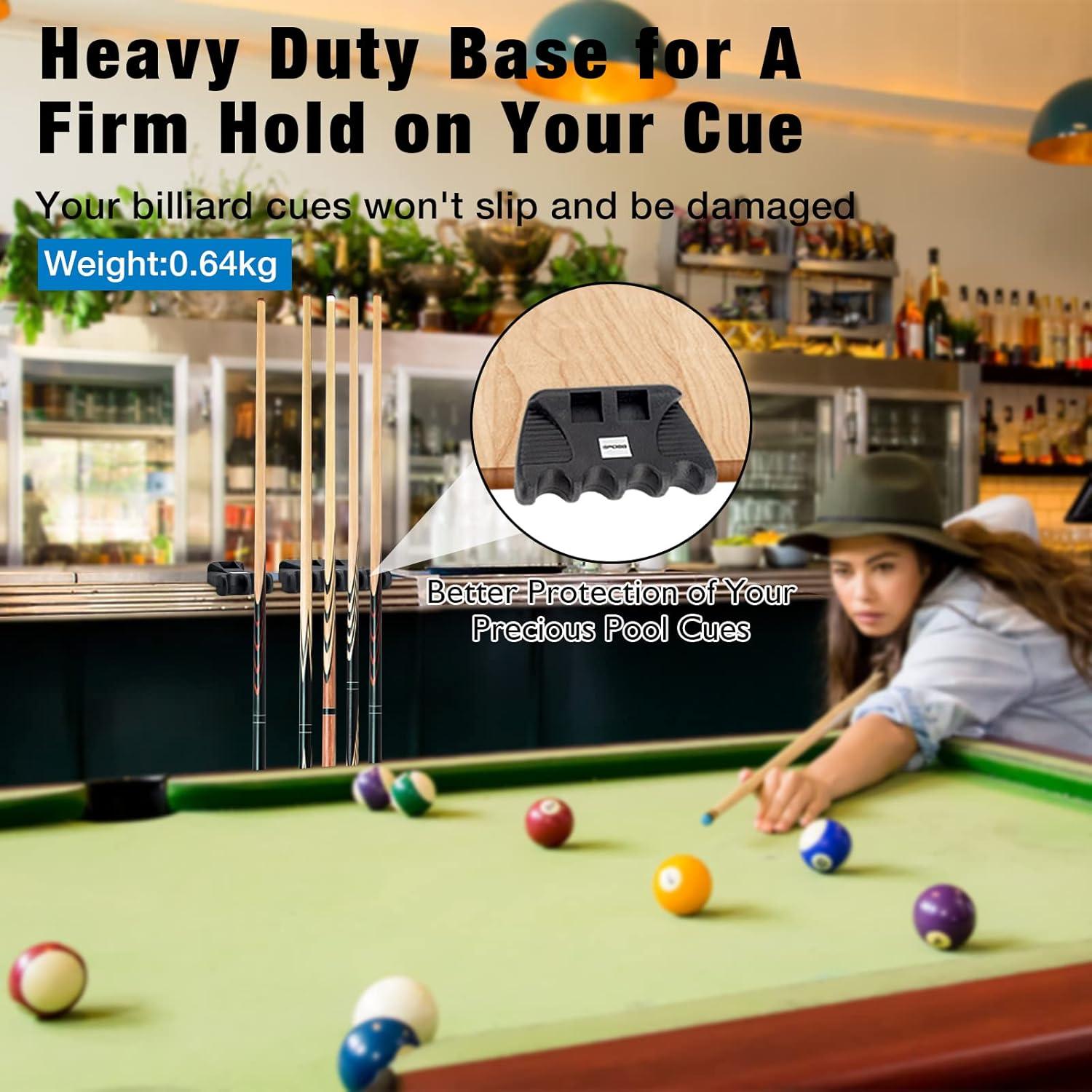 Soporte de Taco de Billar EPOGG Portátil 4 Agujeros Silicona