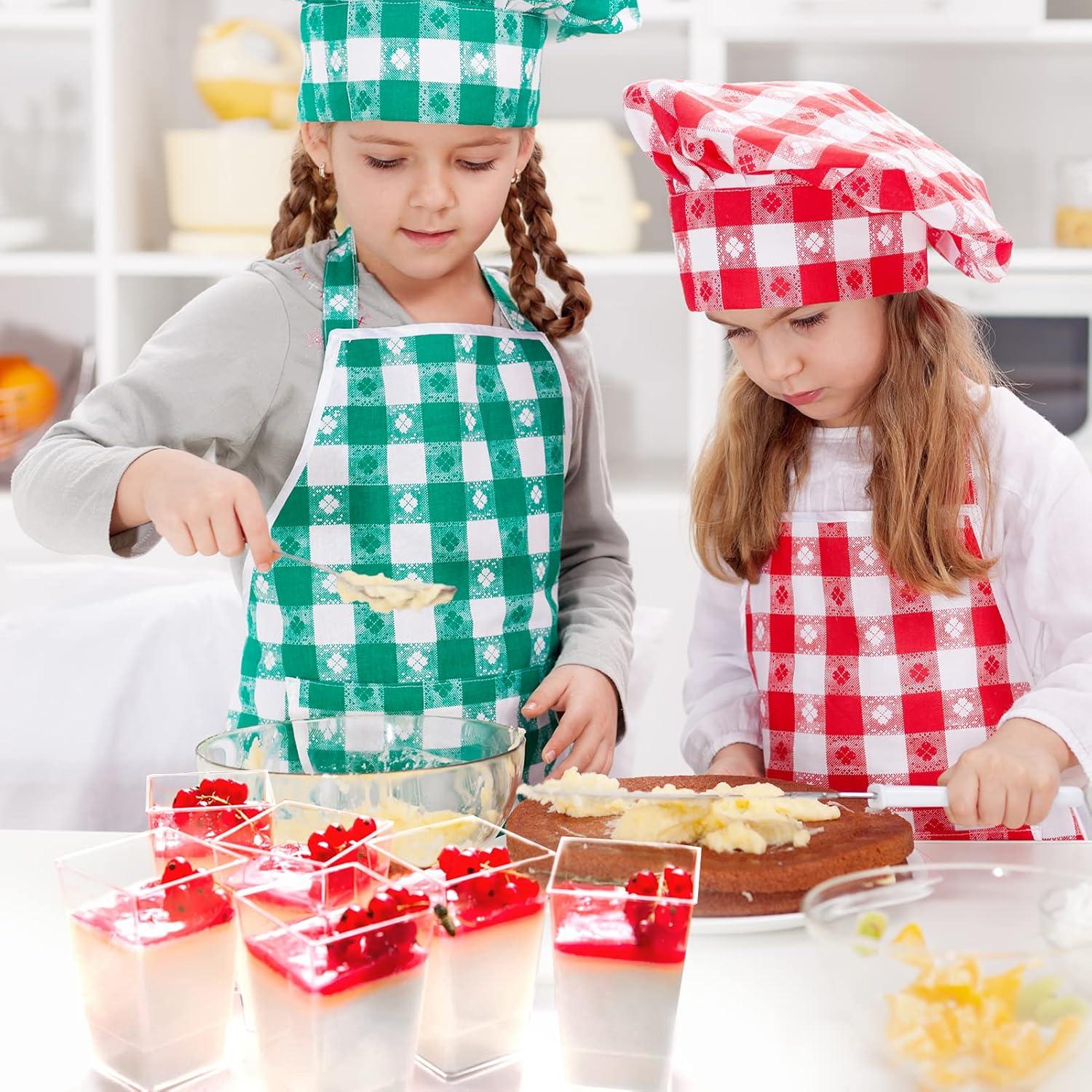 JOLLY CHEF 100 Copas de Postre Mini 3 oz Plástico Claro Cuadradas