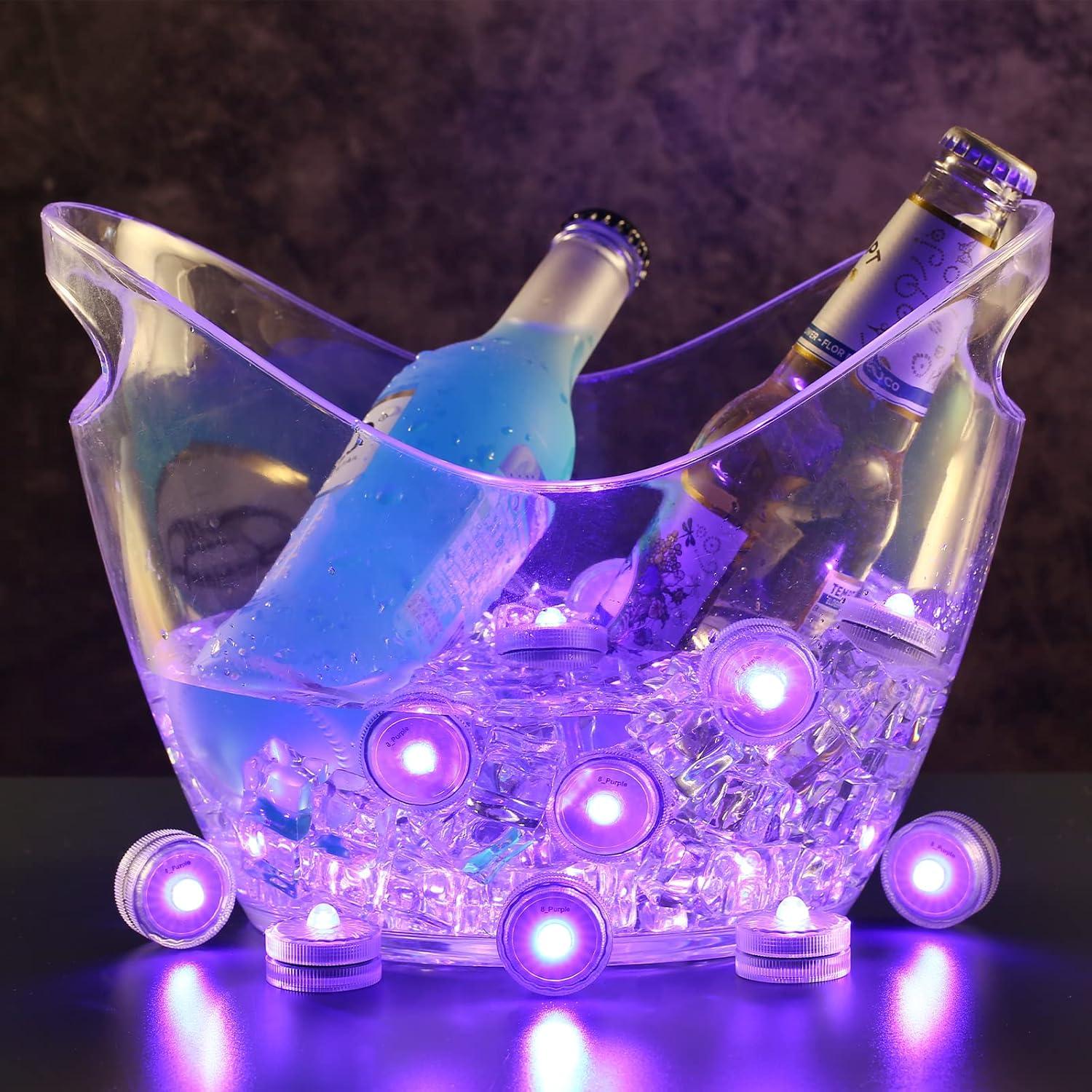 Luces LED sumergibles moradas idyl light 24 unidades IP68