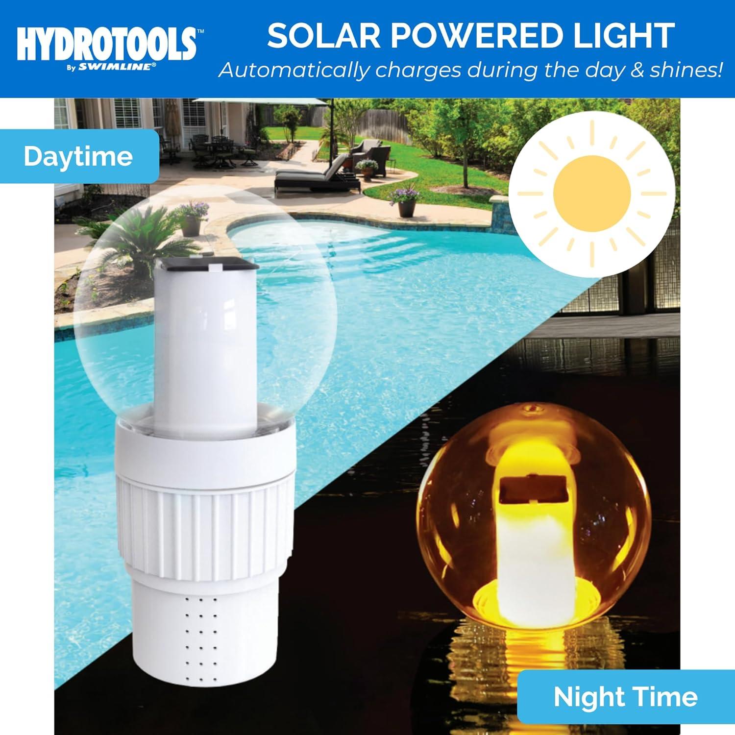Dispensador Flotante de Cloro Swimline Hydrotools 0.54 kg LED Solar