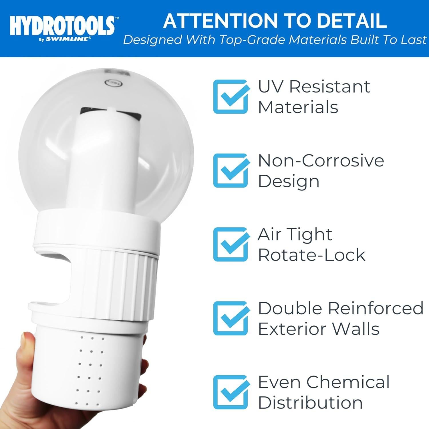 Dispensador Flotante de Cloro Swimline Hydrotools 0.54 kg LED Solar