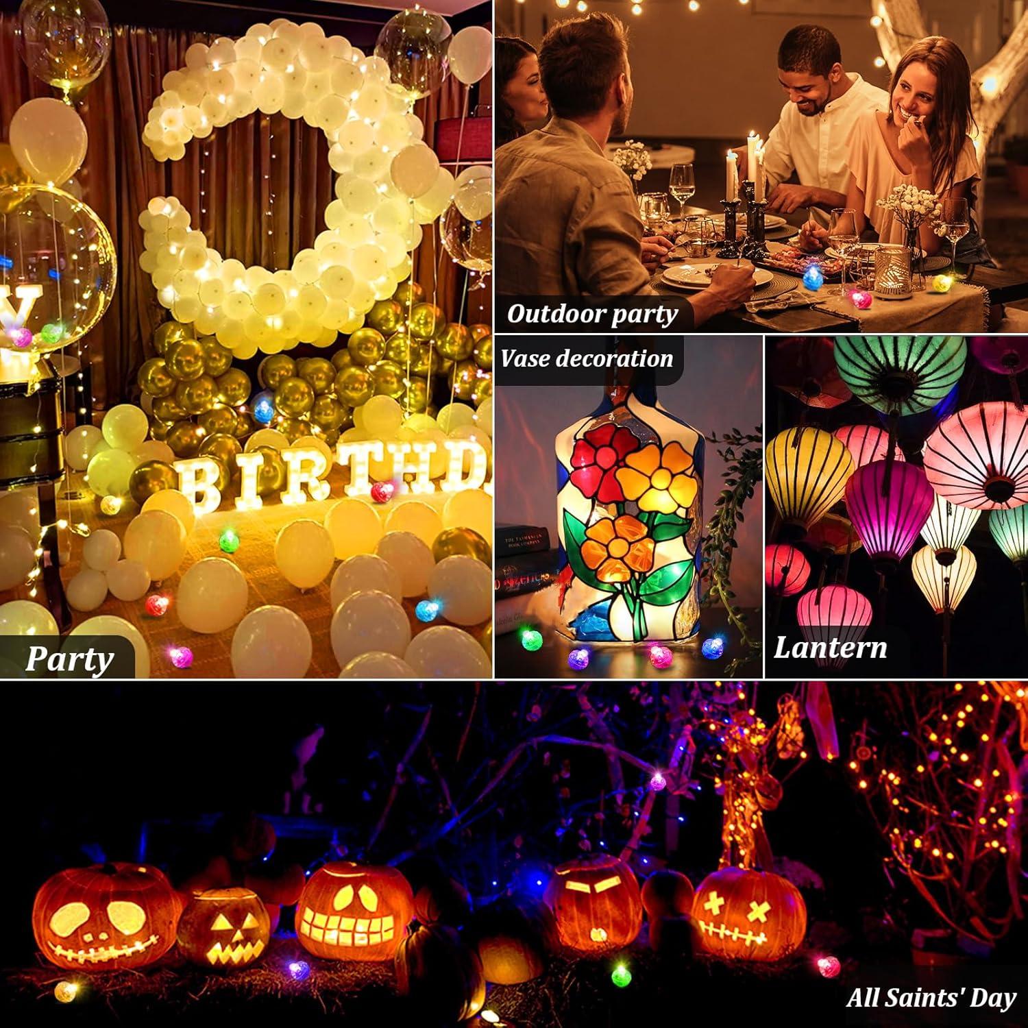 100 Luces de Globo LED Coloridas chzk para Decoración Fiesta